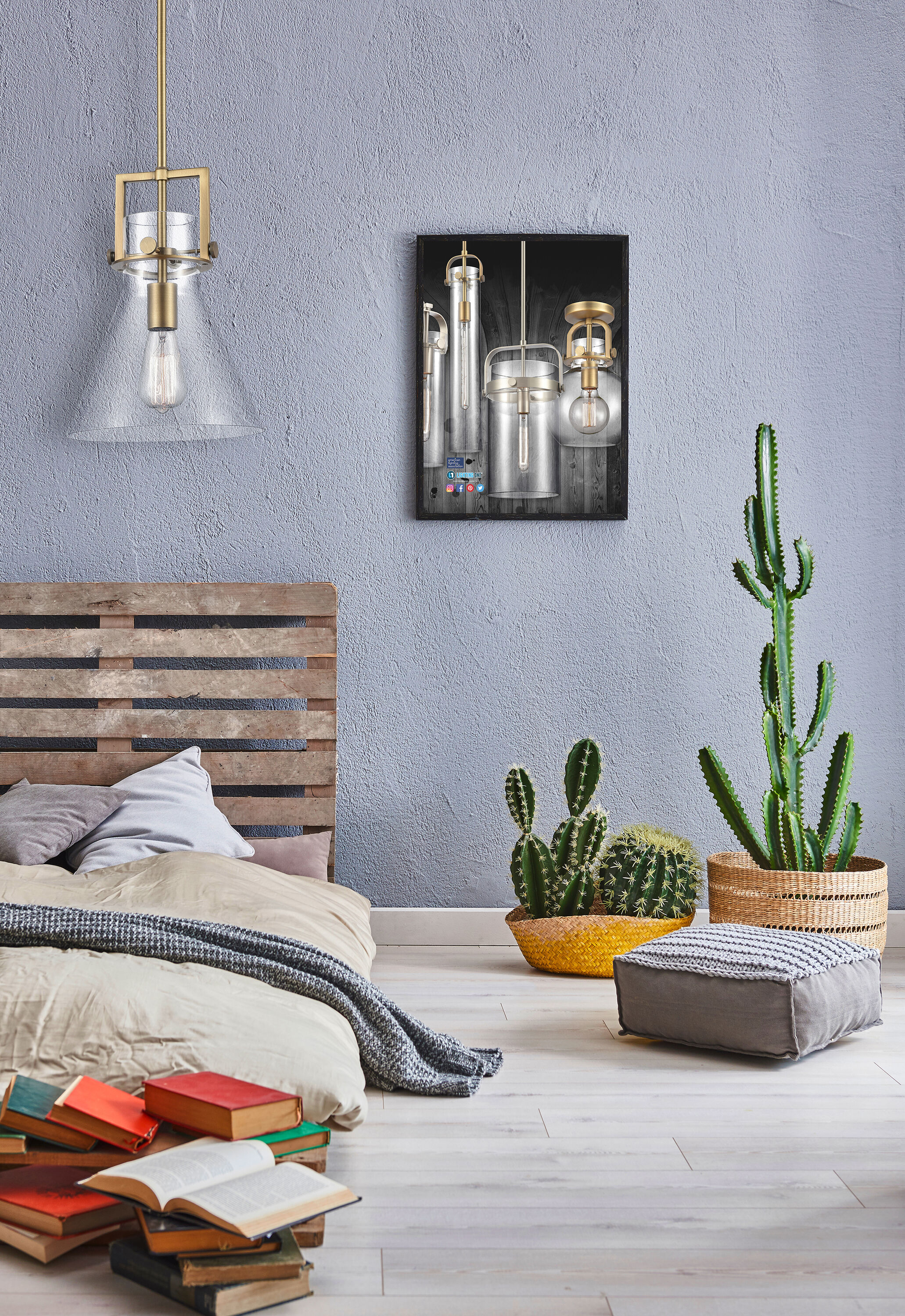 Innovations Lighting - Newton Cone 1 -Light Brushed Brass Industrial Clear glass Cone Small Outdo...