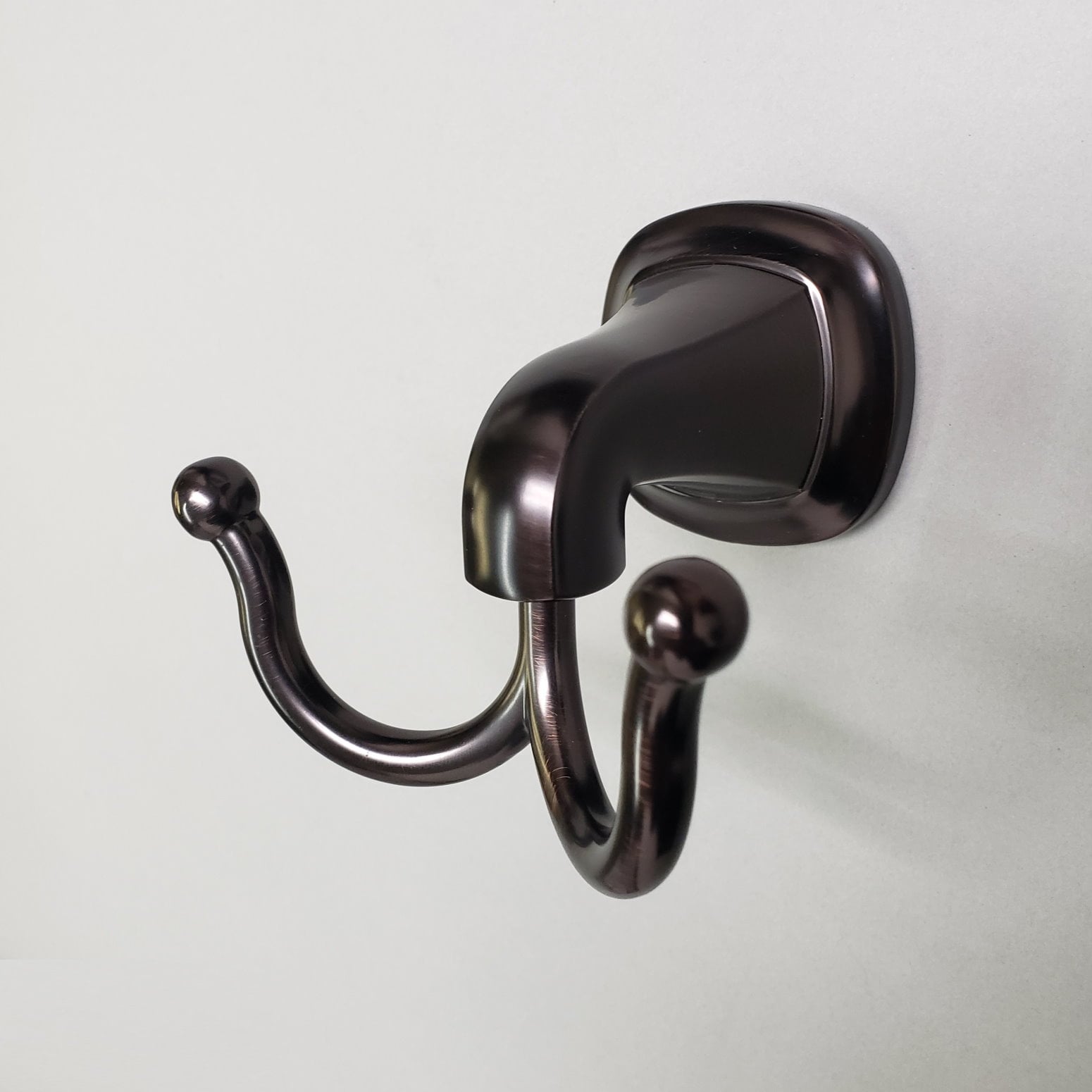 ARISTA Belding Oil Rubbed Bronze Double Wall Mount Towel Hook BA5703 ...