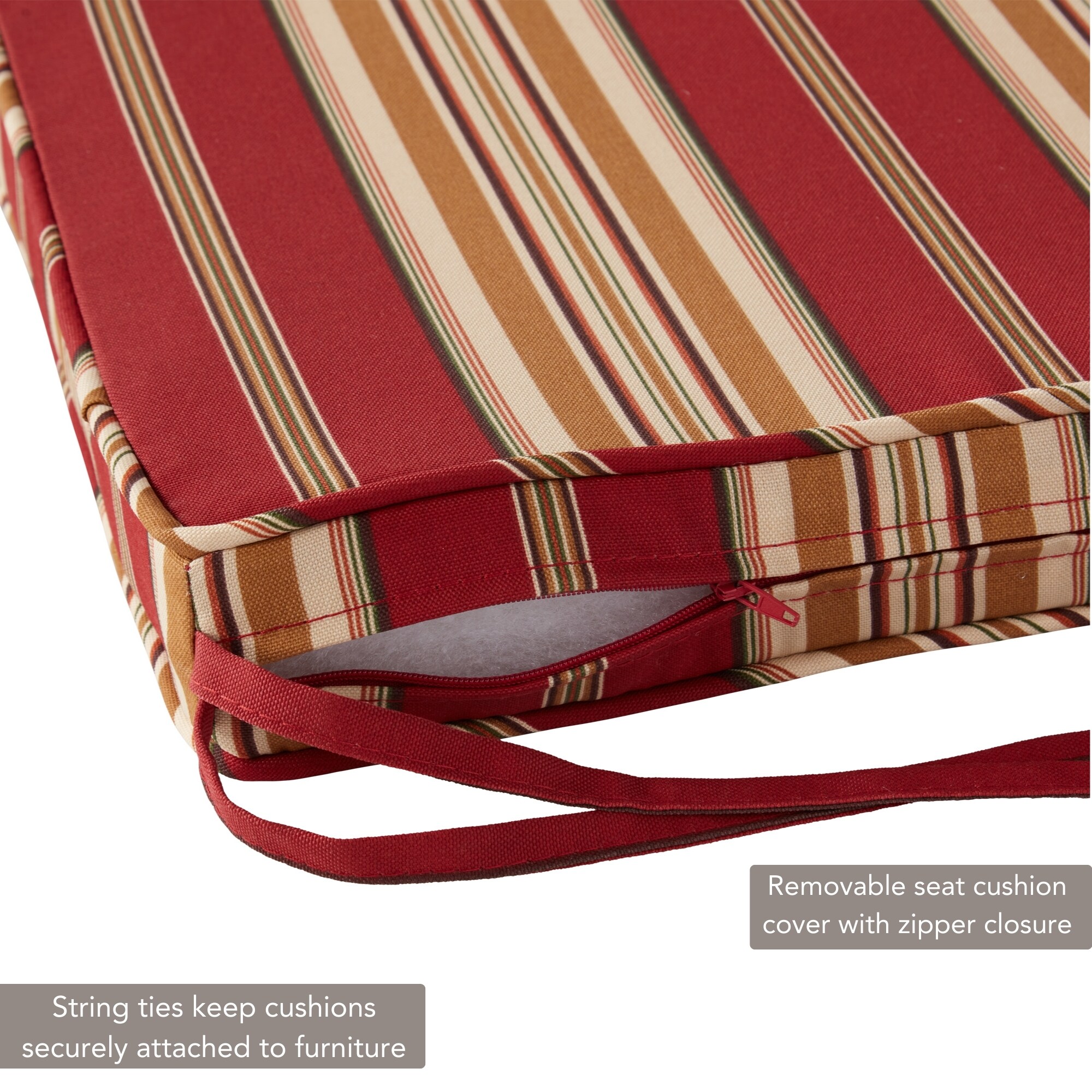 Greendale Home Fashions OP1100S2-ROMASTRIPE Patio-Furniture-Cushions - View #3