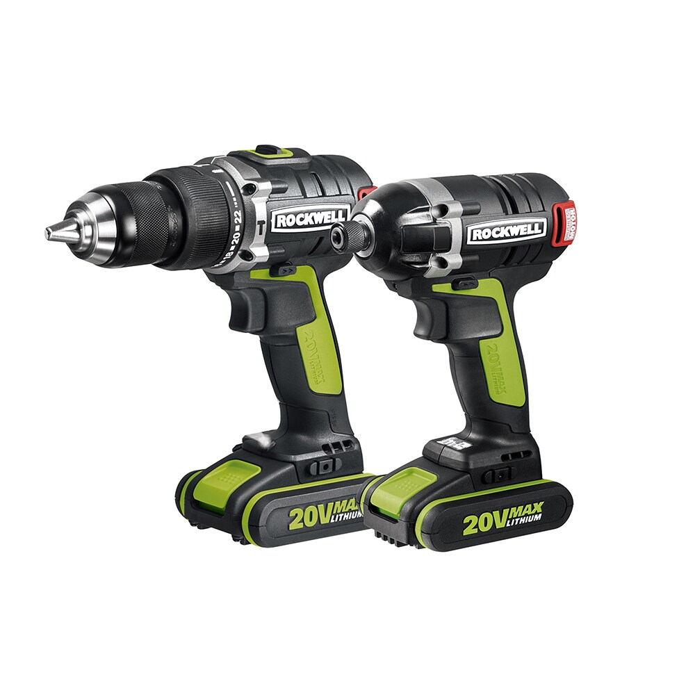 ROCKWELL RK1808K2 2-Tool Brushless Power Tool Combo Kit with Soft Case (2-Batteries Included and Charger Included)