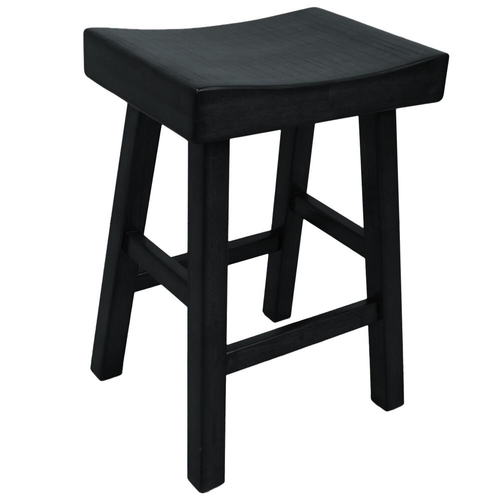 antique black counter stool