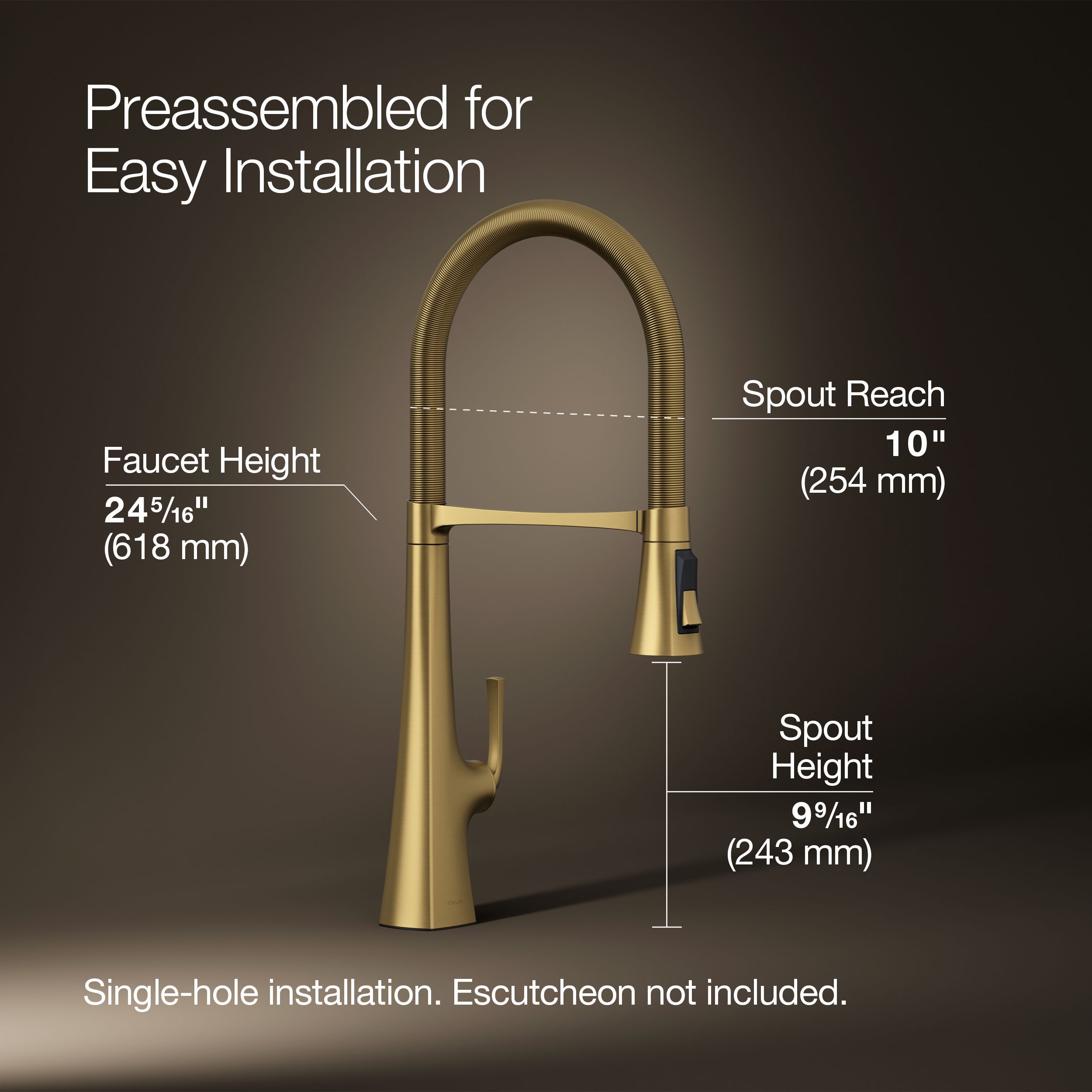 KOHLER 22060-2MB Kitchen-Faucets - View #3