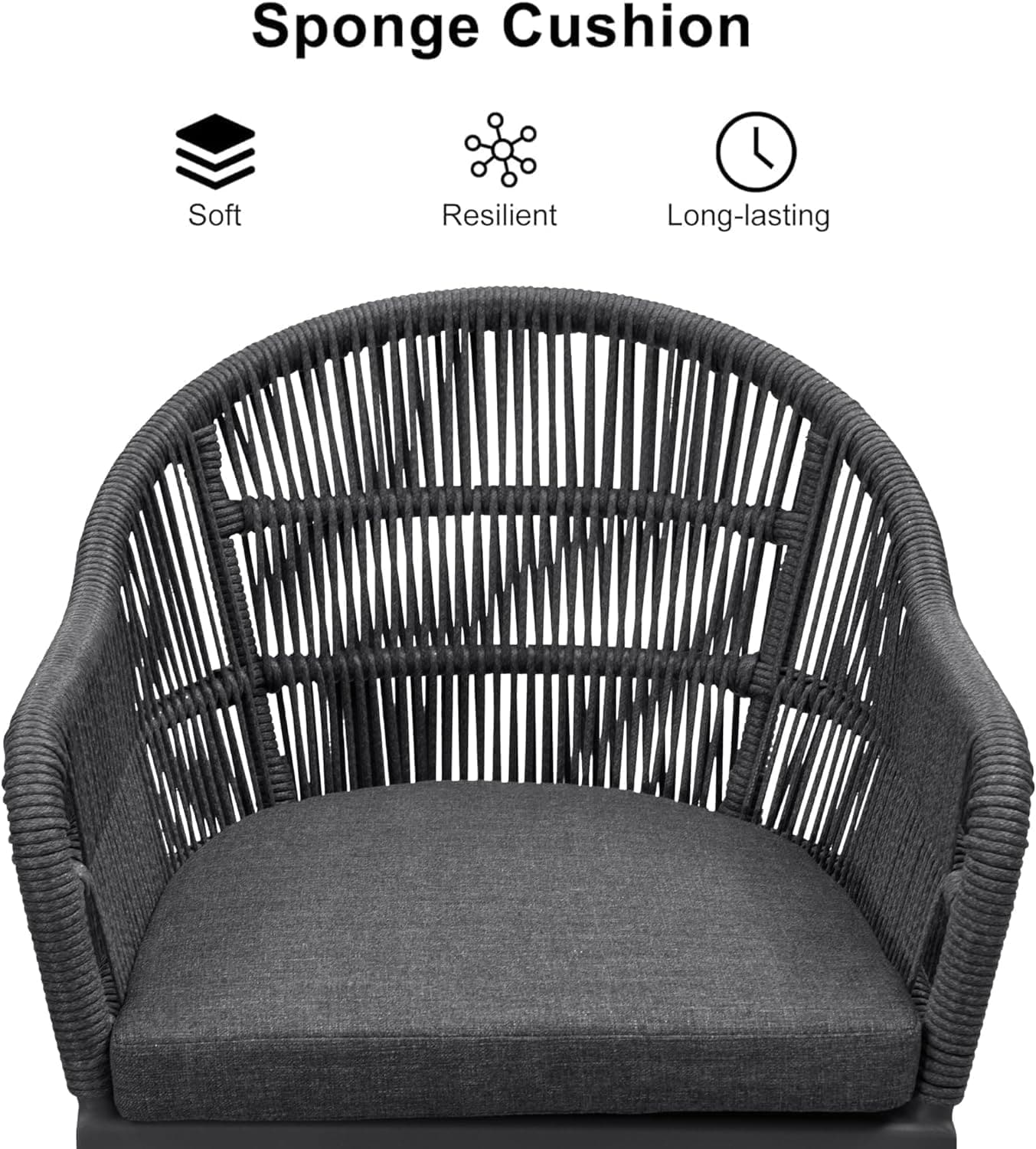 PURPLE LEAF LS03-VT07-160-GY Patio-Dining-Sets - View #5