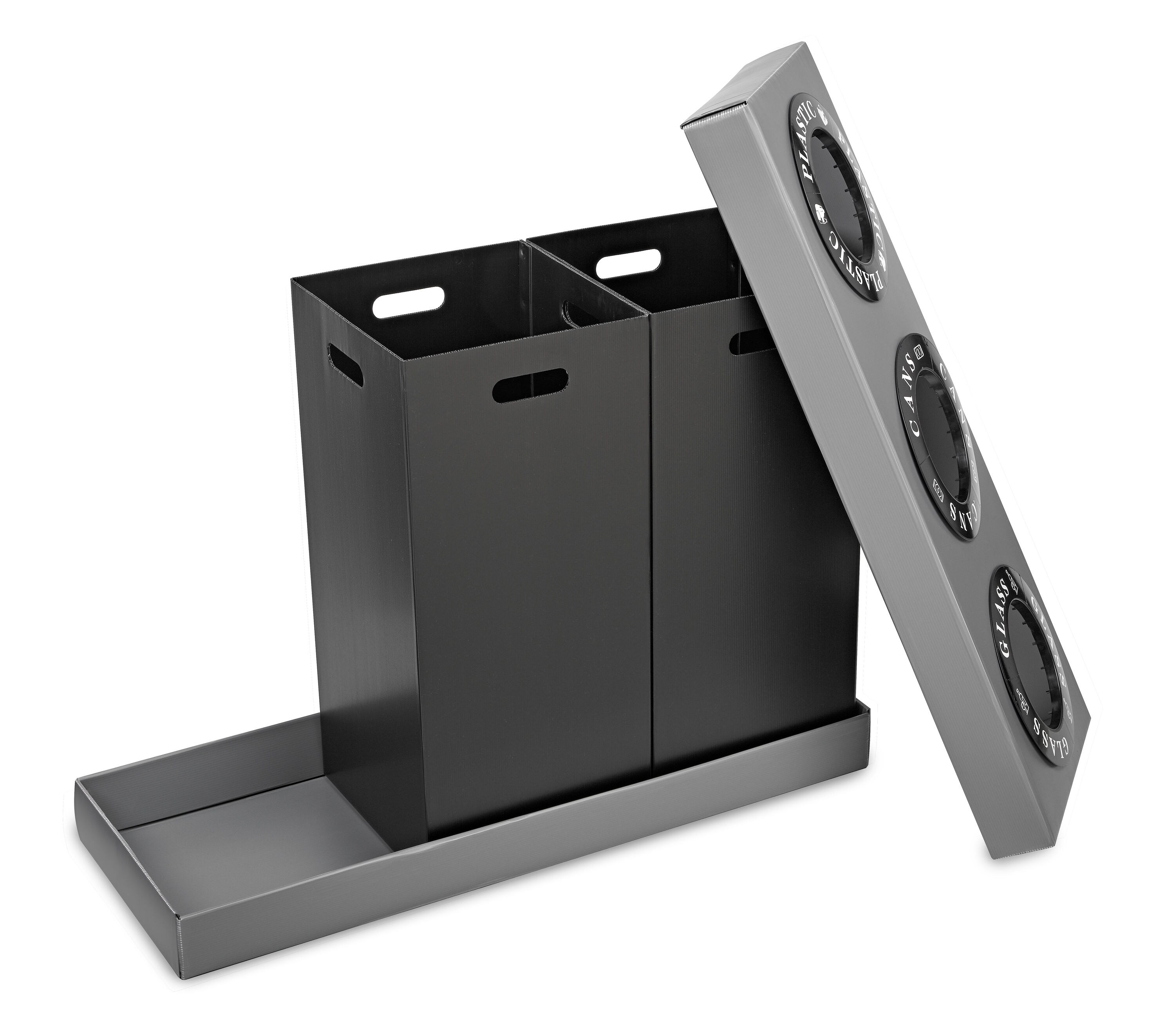 Alpine Industries 471-03-BLK Recycling-Bins - View #5