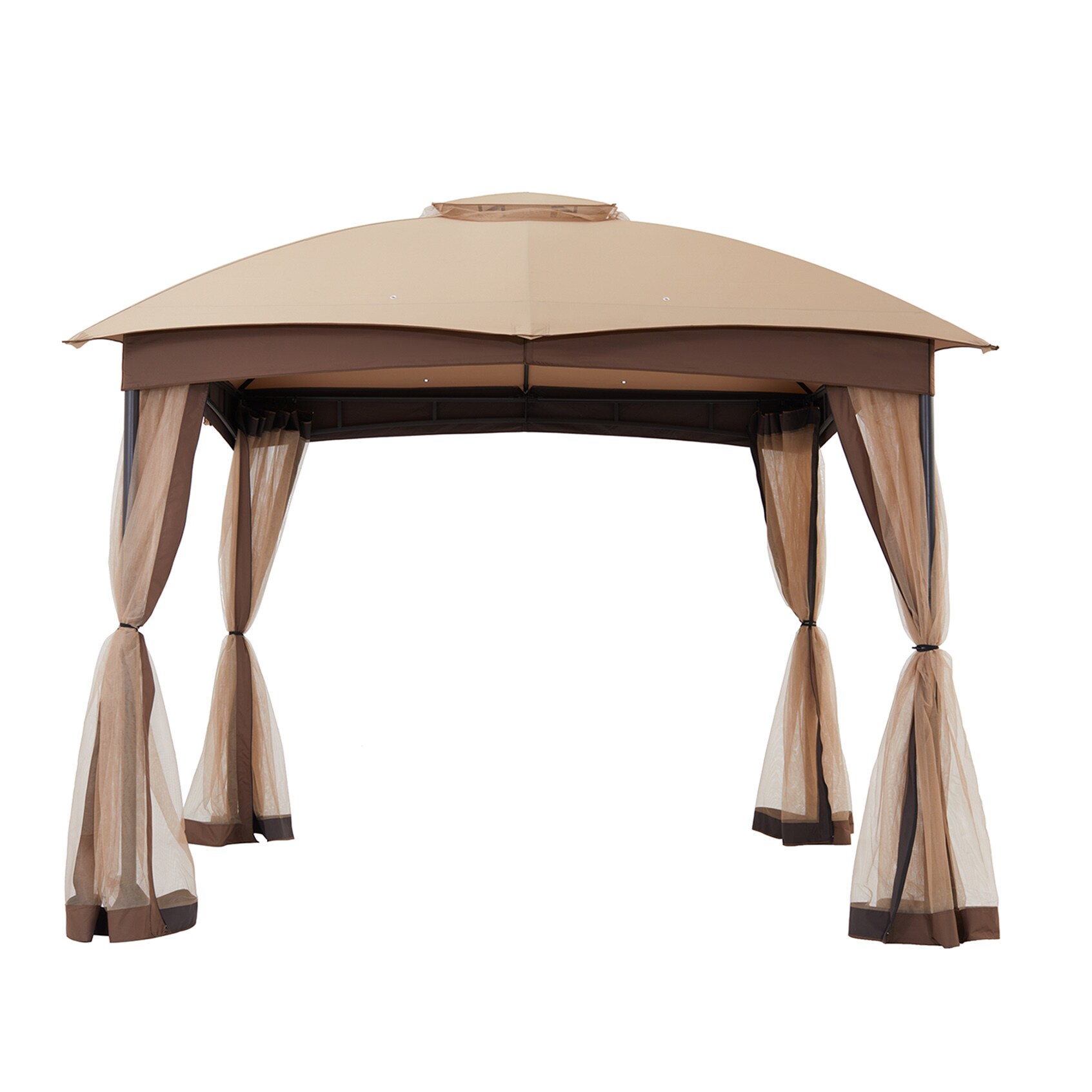 Straight leg gazebo with netting Patio Furniture at Lowes.com