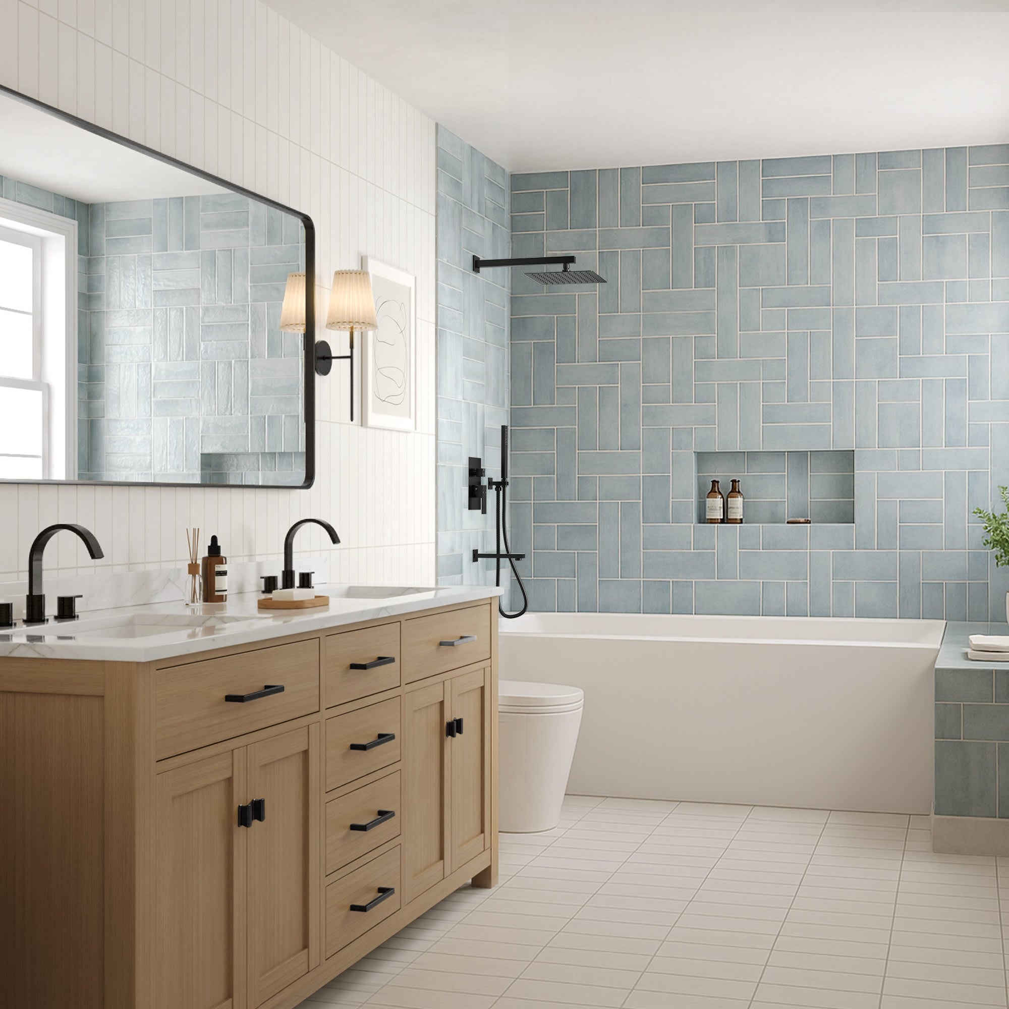 EVERSTEIN M6603BI-B10BLM Tub-Shower-Faucets - View #3