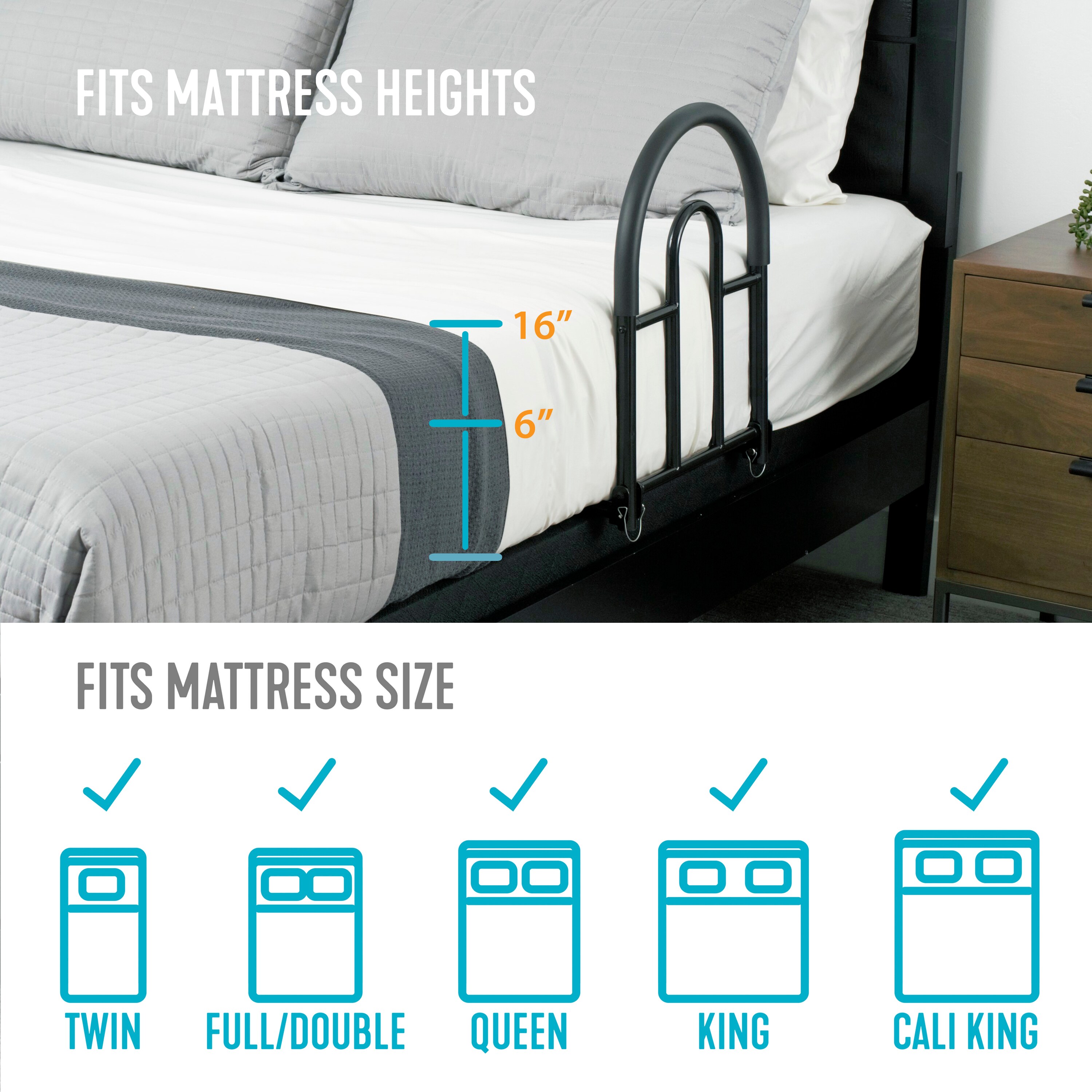Stander 5000 Bed-Rails - View #3