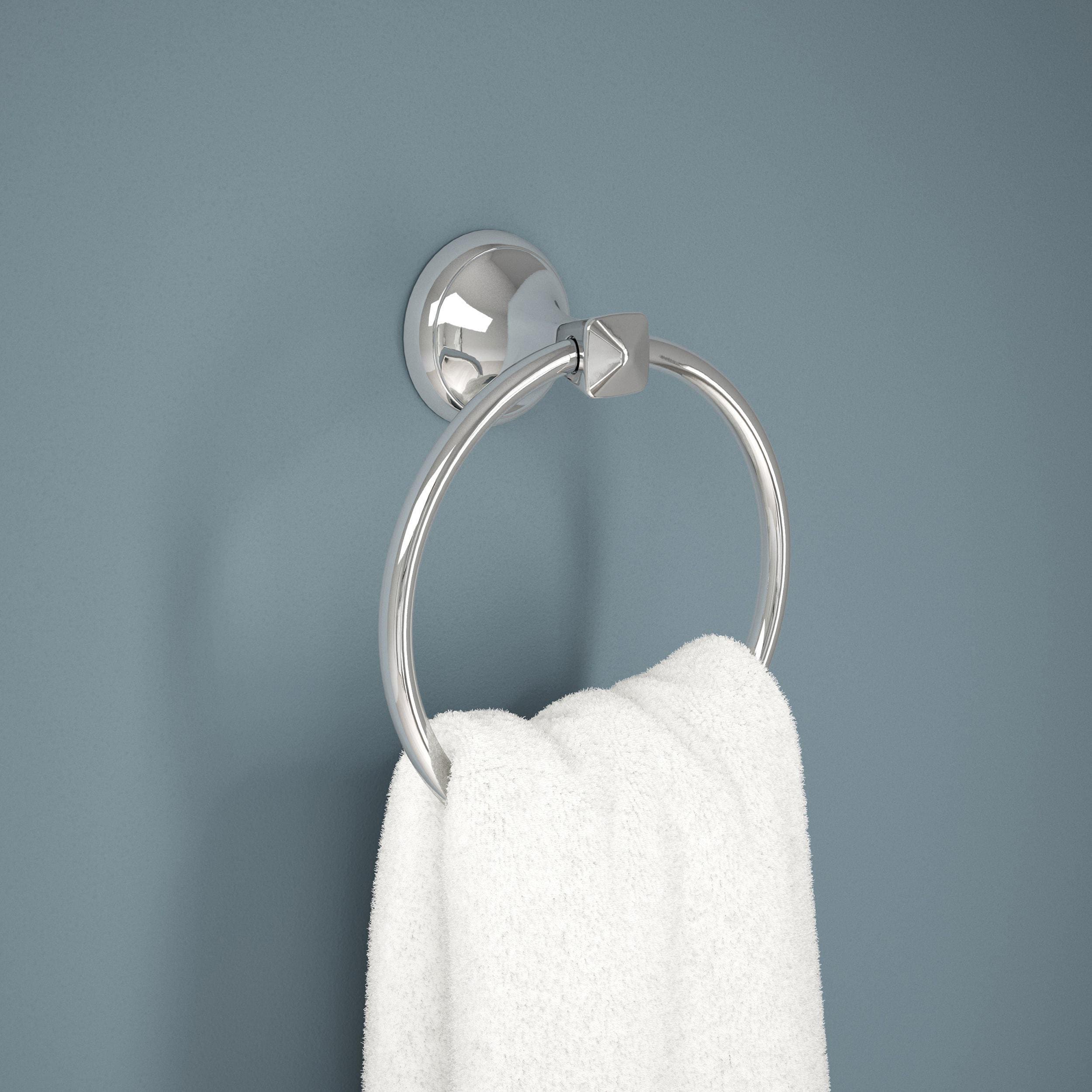 Delta Esato Polished Chrome Wall Mount Single Towel Ring at Lowes.com