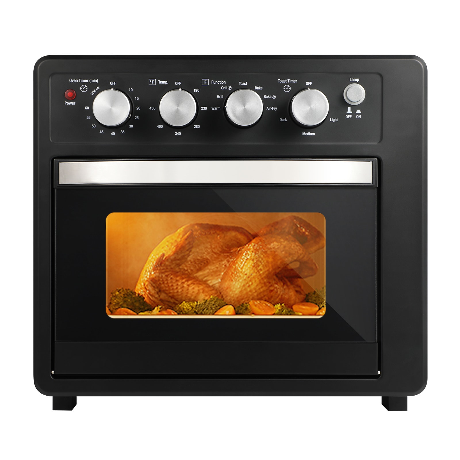 Maocao Hoom 8-Slice Black Convection Toaster Oven Automatic Shut-off (1500-Watt) MZHAZ2F7 Sansujyuku sansujyuku.com