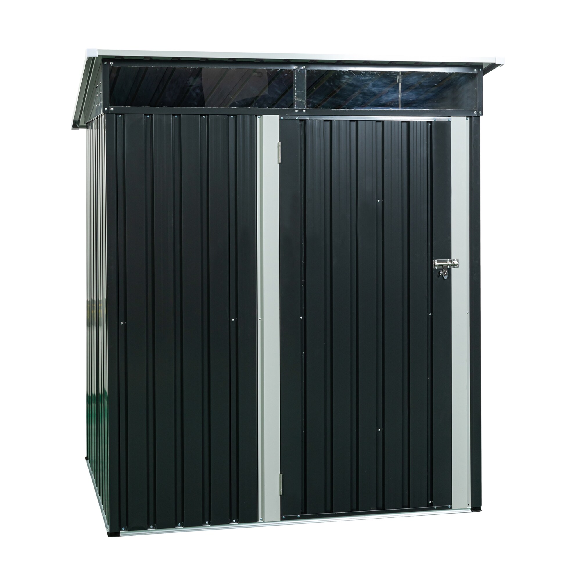 Clihome CL-WC5469GY 3-Feet x 5-Feet Galvanized steel Storage Shed