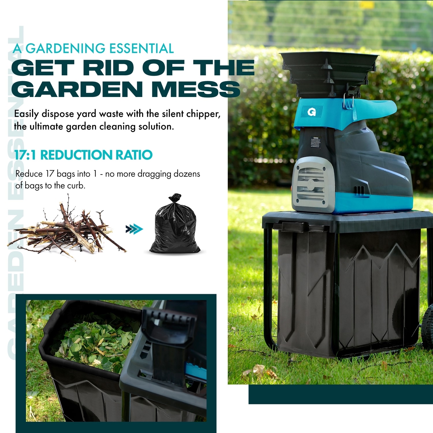 G GUT122 Electric-Chipper-Shredders - View #4