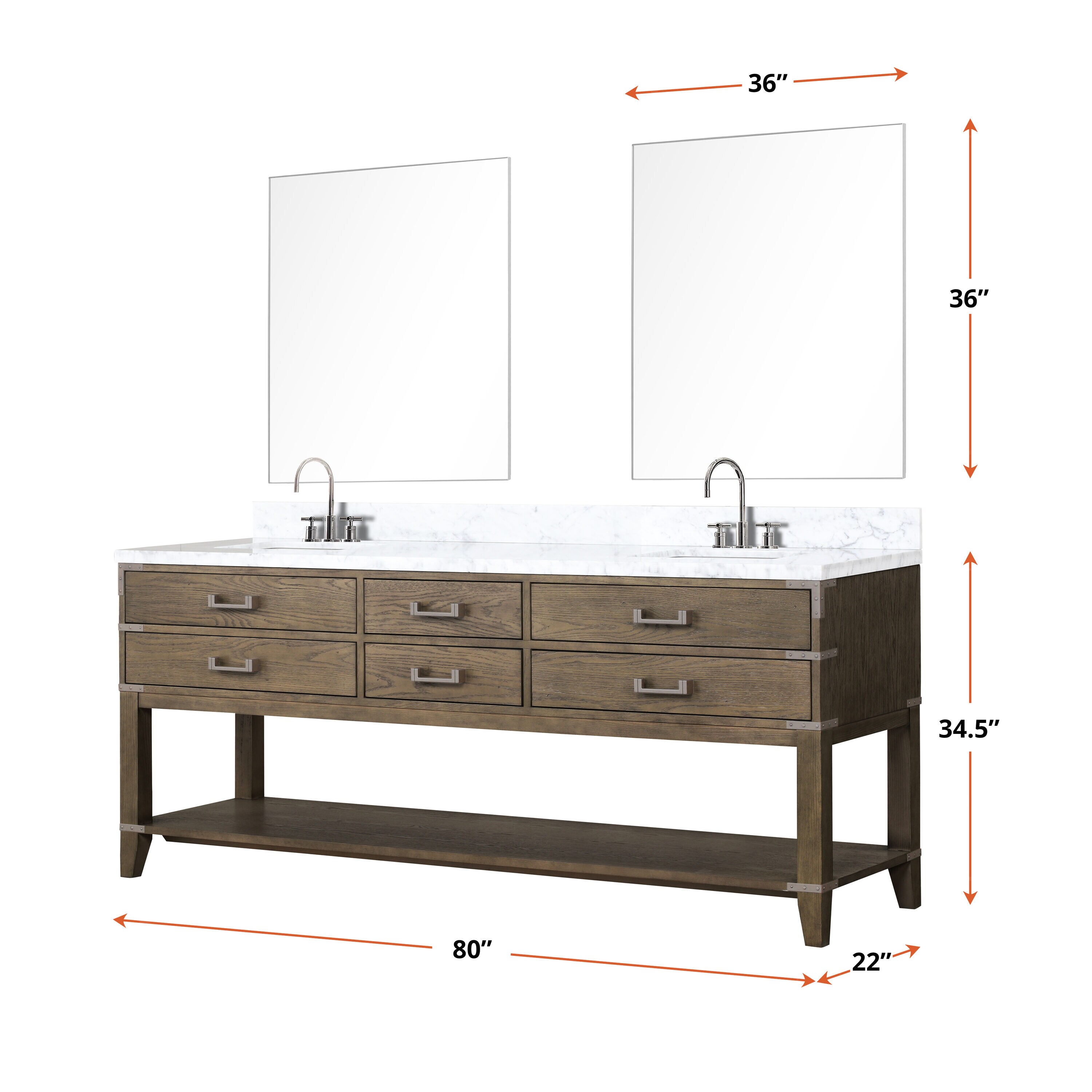 Lexora LVGR80DR111 Bath-Vanity-Combo - View #6