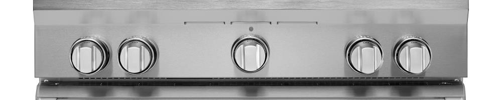 KitchenAid 36-in Deep Recessed 4 Burners Self-cleaning Convection Oven ...