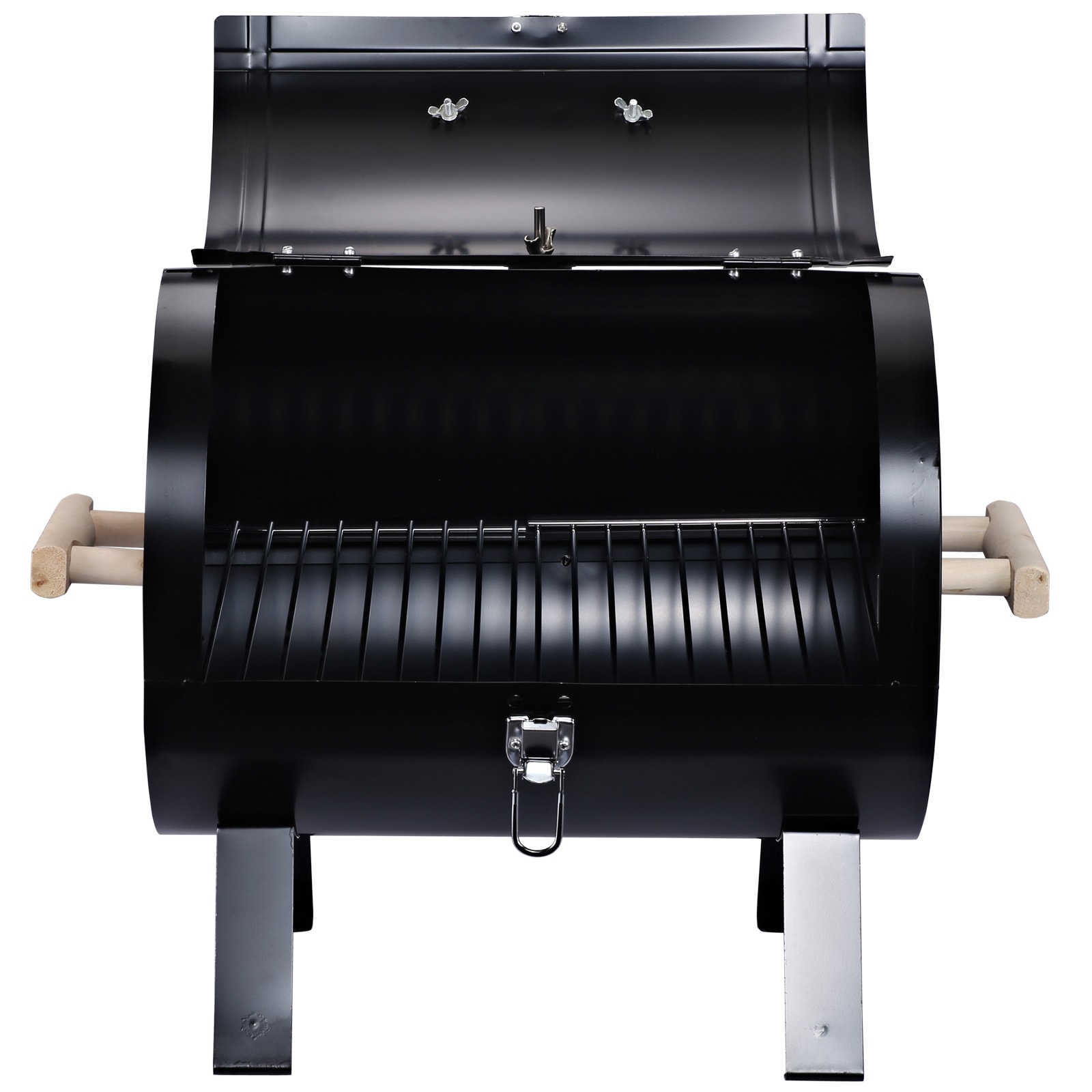 Portable Charcoal Outdoor BBQ Grill For Camping With Travel Bag - Small  Tabletop Smoke ＆ Smokeless Pan Optional - Built In Electric Fan Power  Supplied