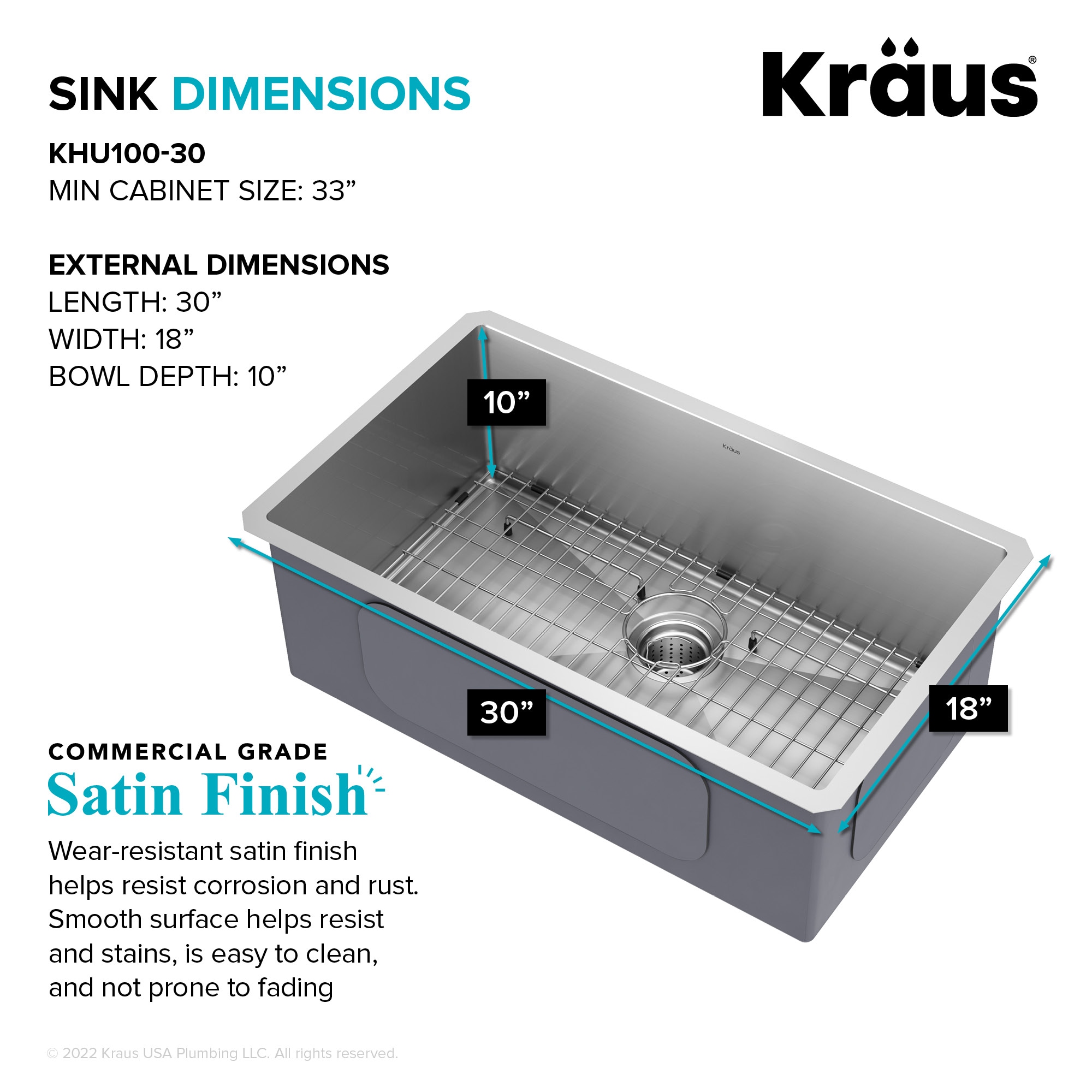 Kraus KHU100-30 Kitchen-Sinks - View #7