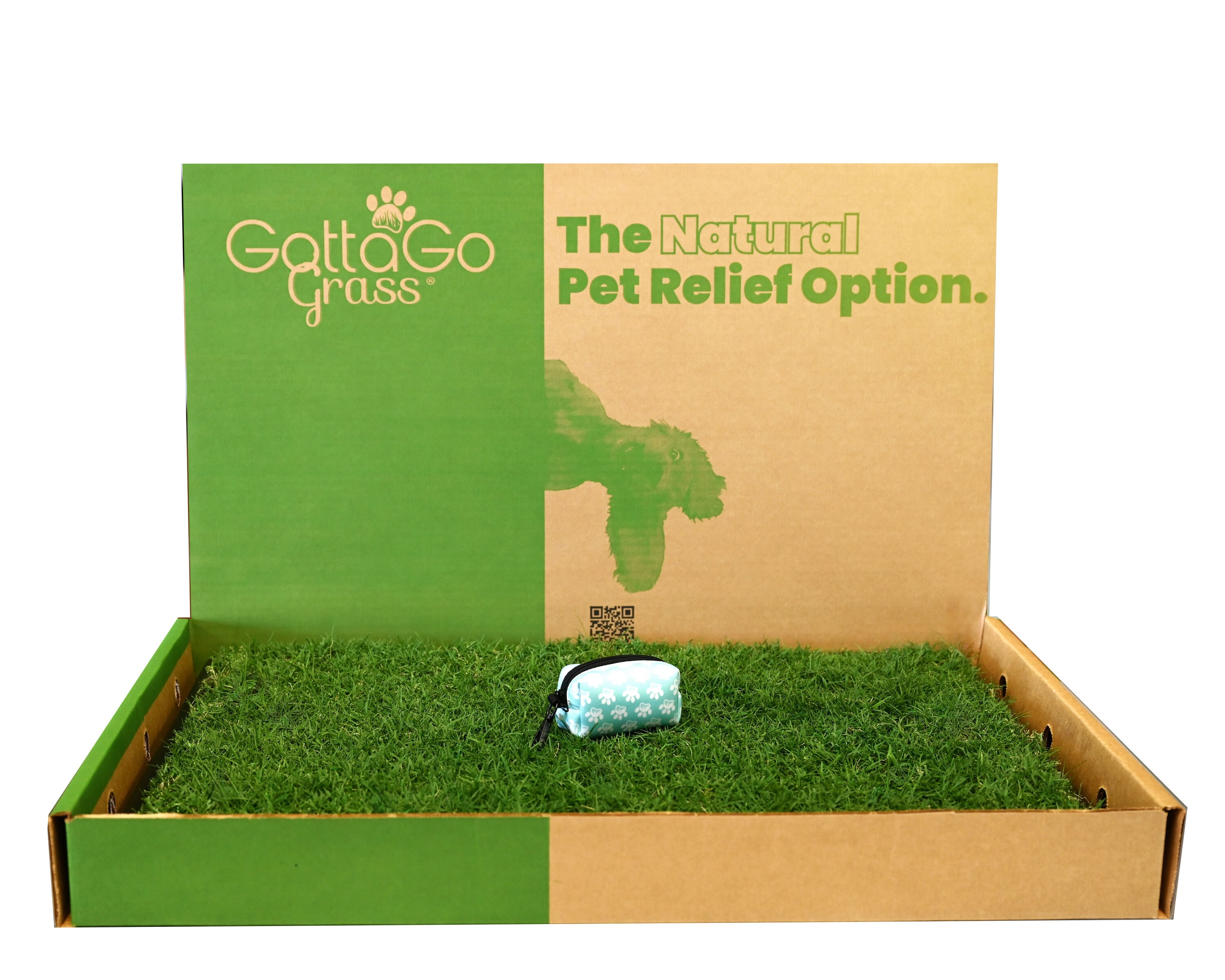 Gotta Go Grass GGGBUNDLE64 Natural Bermuda Grass Sod 24-in x 16-in Potty Pad Refill
