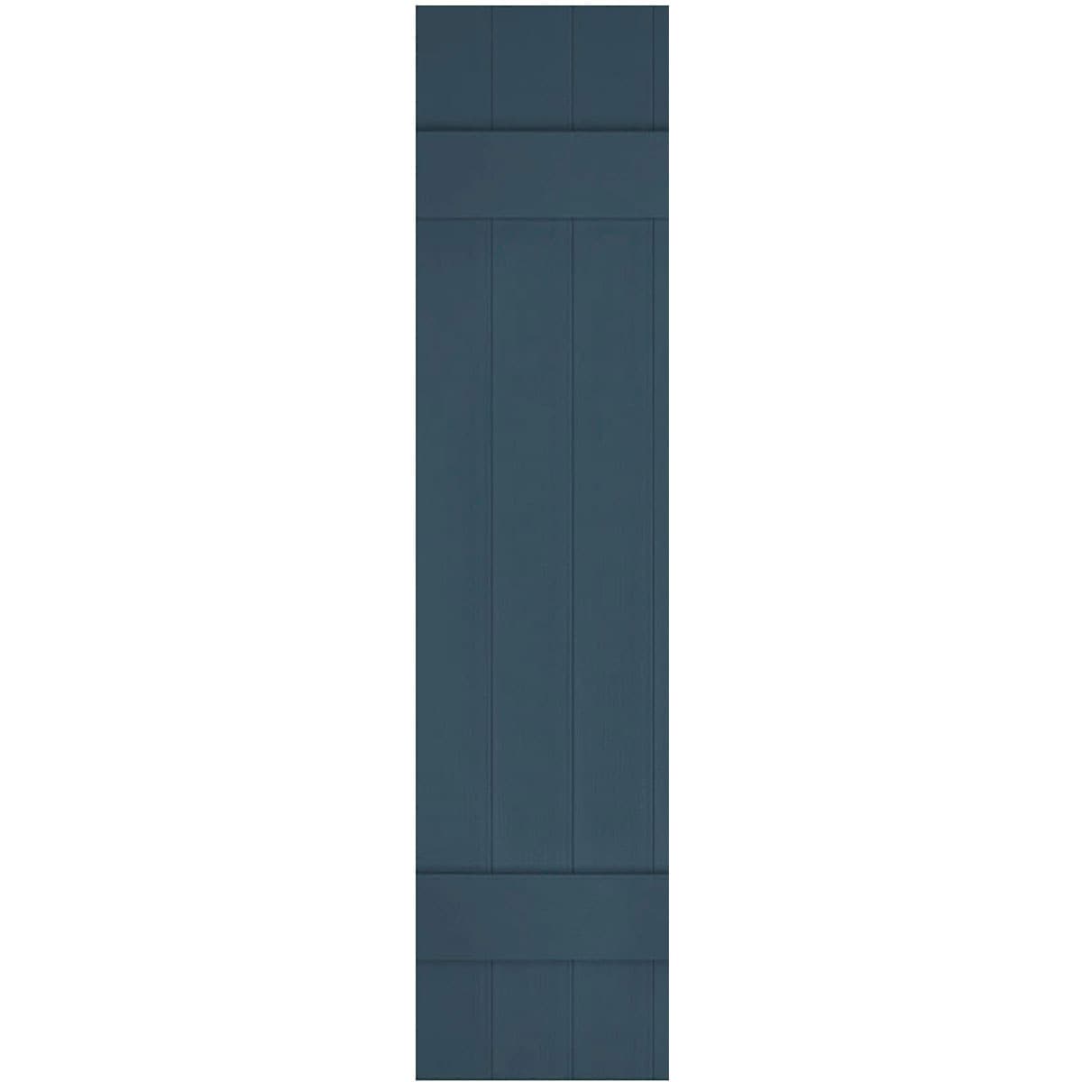 Ekena Millwork LJ5C17X02600CB 17.5-in W x 26-in H Classic Blue Board and batten Exterior Shutters ( 2 -Pack )