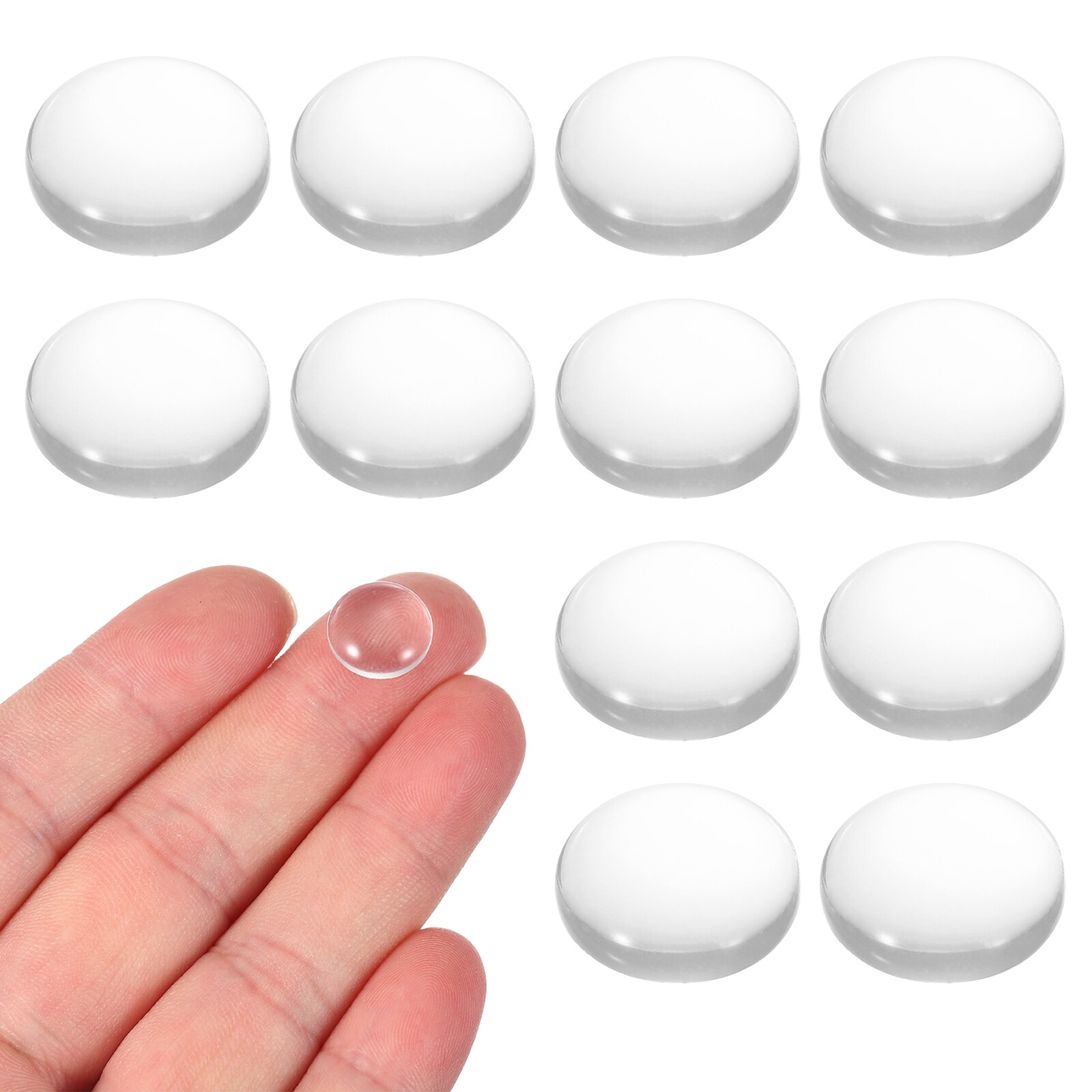 PATIKIL - 12pcs Convex Lens 12mm OD 17mm Focal Length Optical Lenses