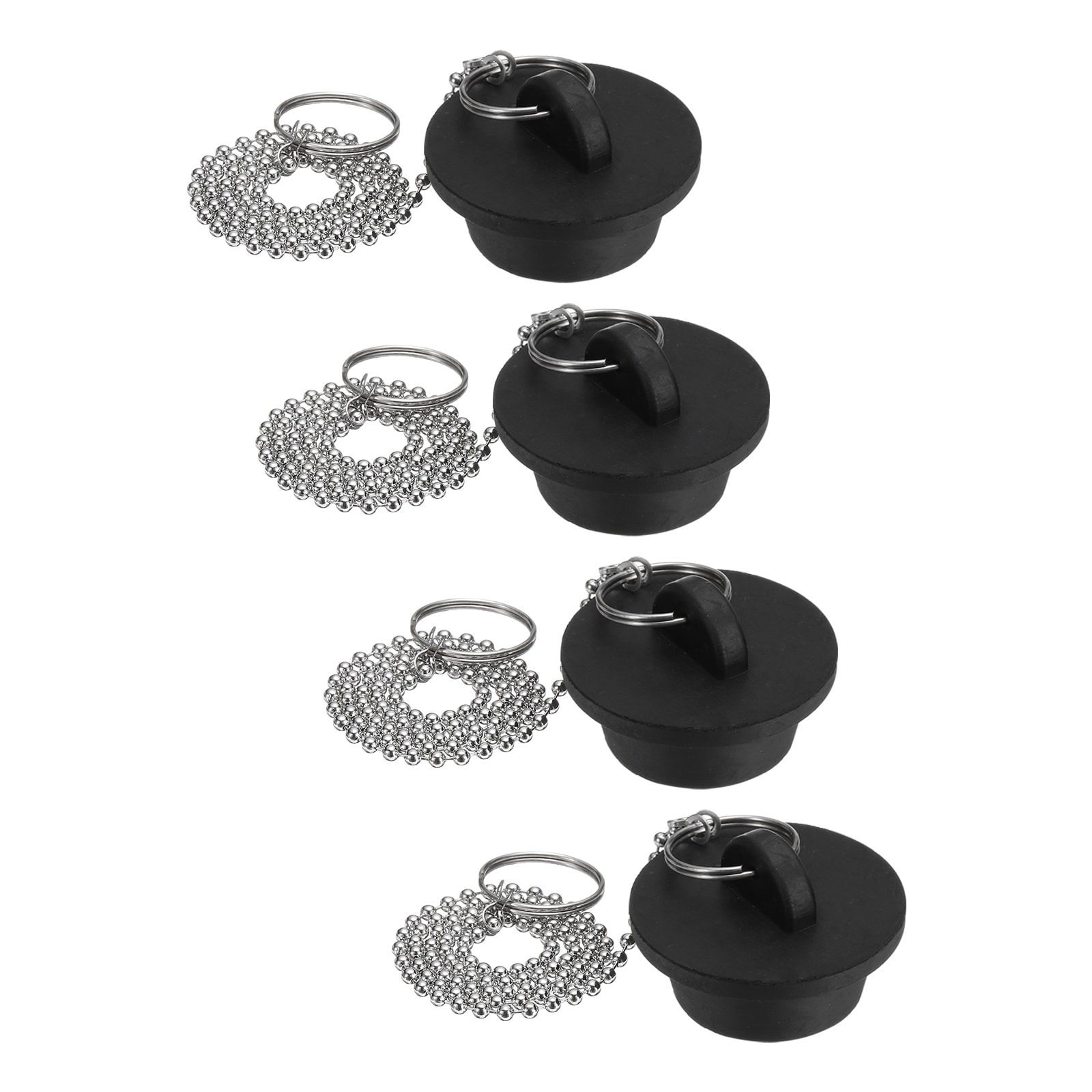 Unique Bargains - 4pcs Tub Stoppers Rubber Bathtub Stoppers 1-1/4-Inch Kitchen Sink Drain Stopper...