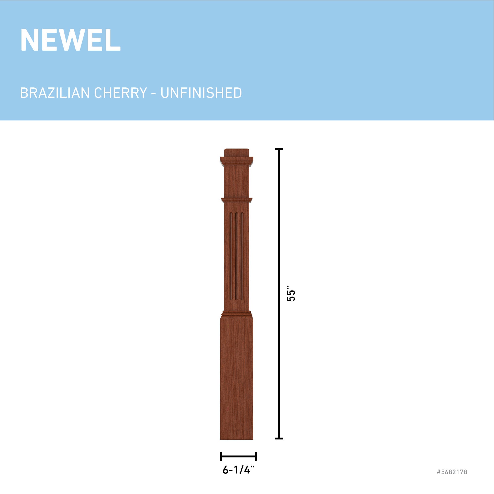 L.J. Smith Stair Systems LJF-4091-BRZC Interior-Stairpart-Newel-Posts - View #3