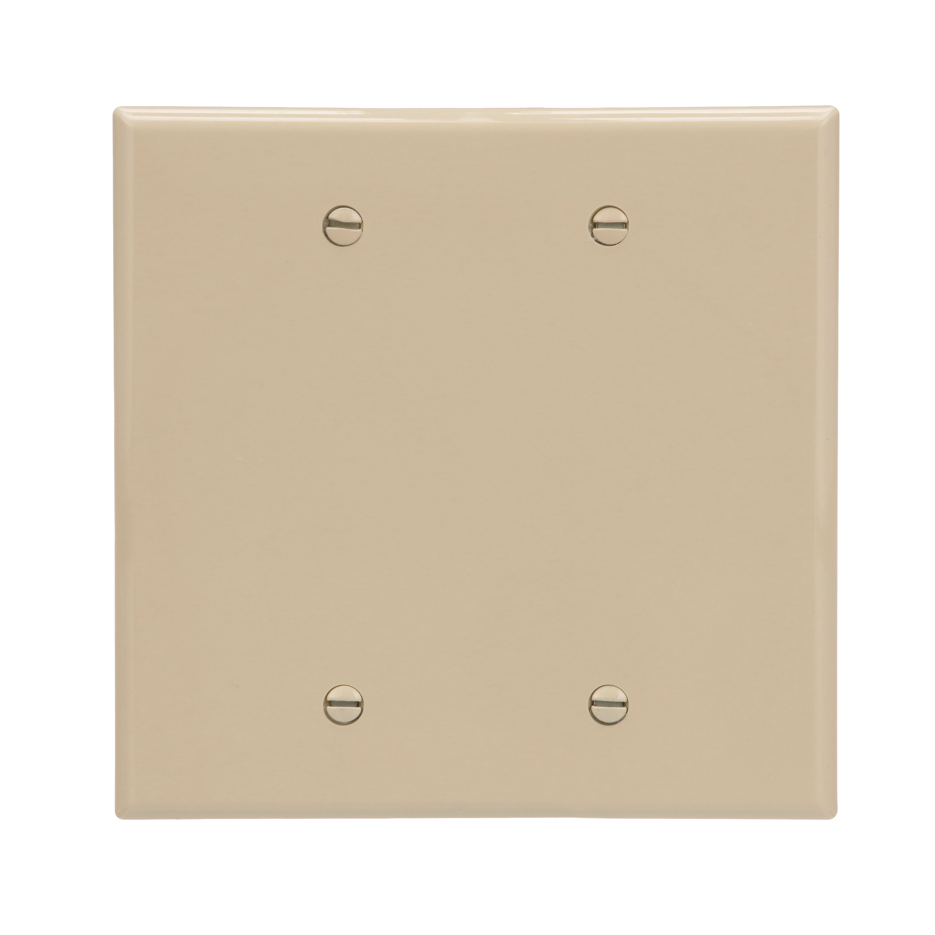 Eaton PJ23V-F-LW 2 -Gang Midsize Size Ivory Polycarbonate Indoor Blank Wall Plate