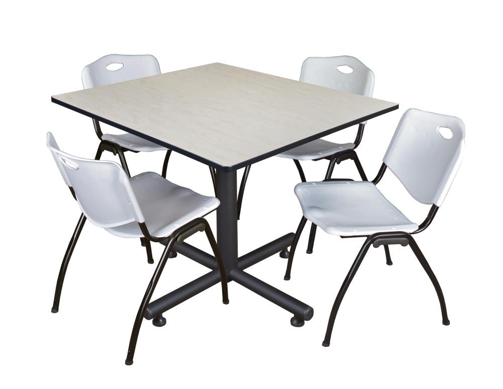Regency TKB4848PL47GY Breakroom Off-White 4-Person Training Table (48-in W x 29-in H)