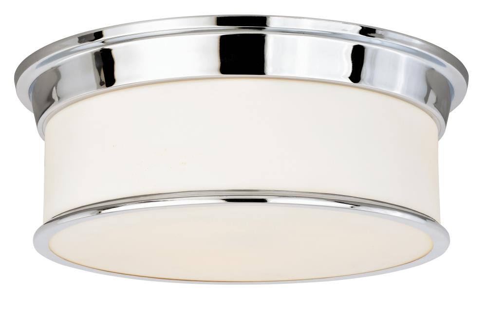 Cascadia C0117 Carlisle 3-Light 16-in Chrome Flush Mount Light