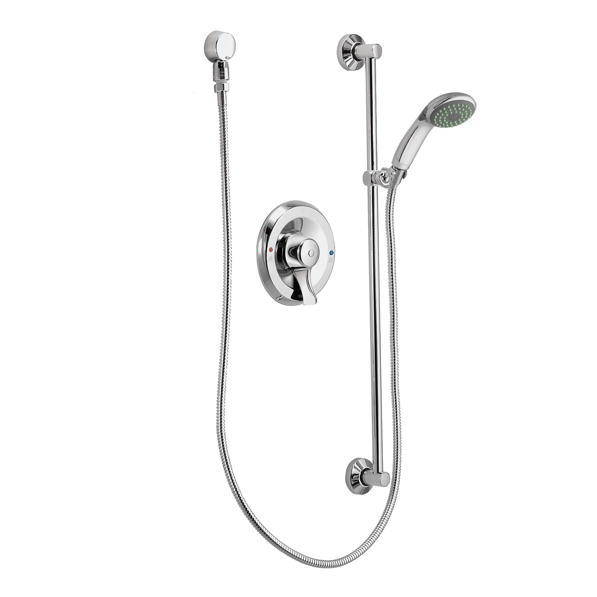 Moen 776BN Brushed Nickel Thermostatic Shower System with Rain Shower, 3  Volume Controls, 4 Body Sprays, and Hand Shower with Slide Bar (Valves  Included) 