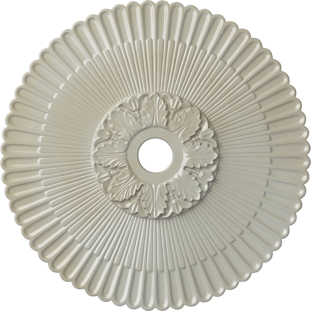 Ekena Millwork CM36MEFBS Melonie 36.25-in W x 36.25-in L Painted Flash Blue Polyurethane Whole Ceiling Medallion
