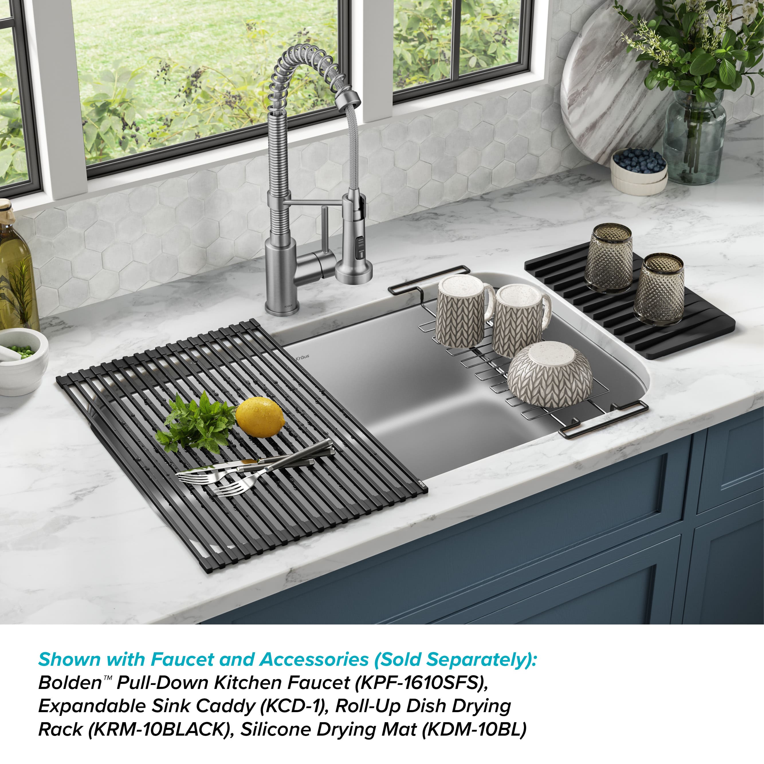 Kraus KBU44 Kitchen-Sinks - View #3