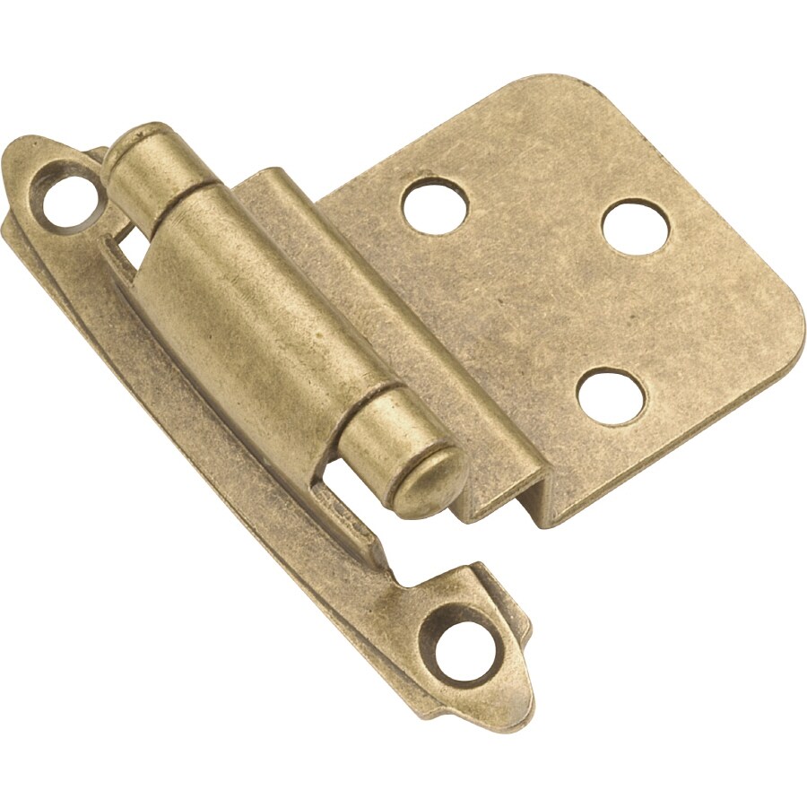 Hickory Hardware 170-Degree Inset Surface Self-closing Antique Brass ...