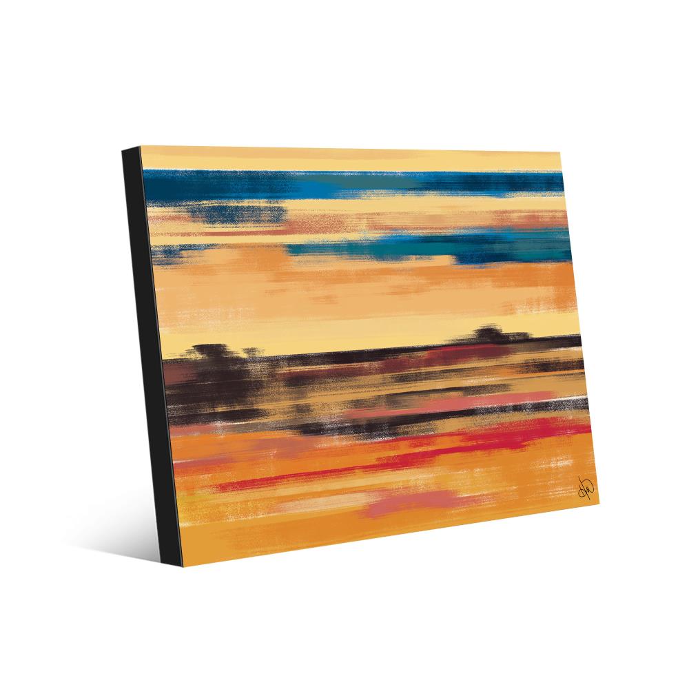 Creative Gallery CBS002184MTL11X14FM Apricot Southwest Mirage 14-in H x 11-in W Abstract Metal Print