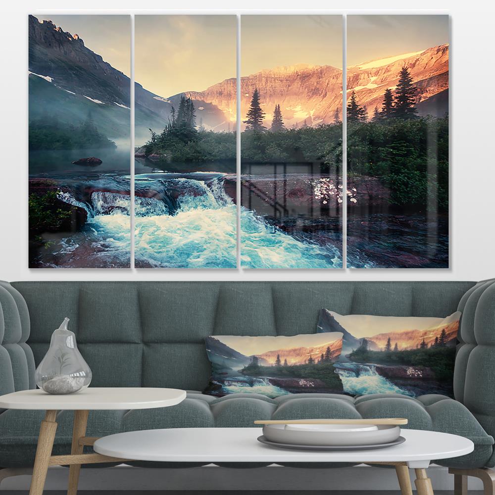 Designart 28-in H x 48-in W Landscape Metal Print at Lowes.com