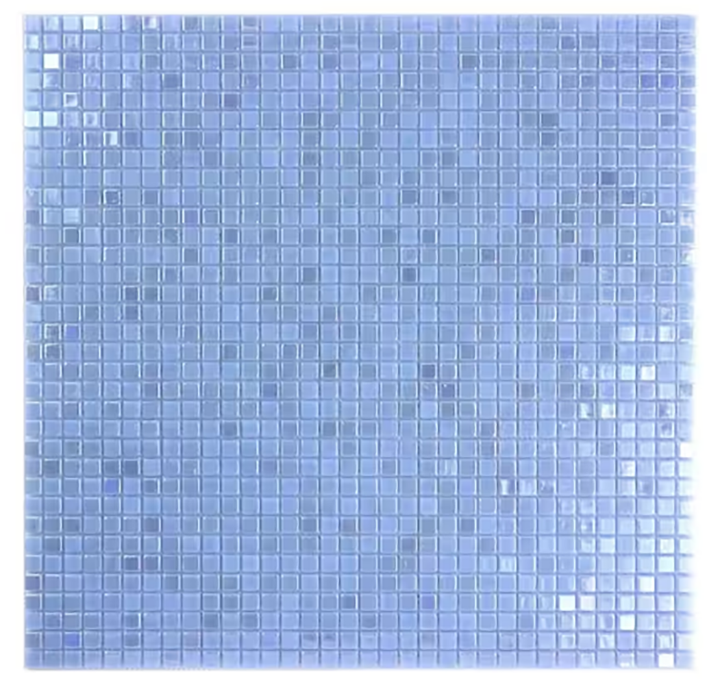 Abolos LWSREF0816-SI Galaxy Light Blue 12-in x 12-in Glossy Glass Patterned Standard Floor and Wall Tile ( 20-sq ft Carton
