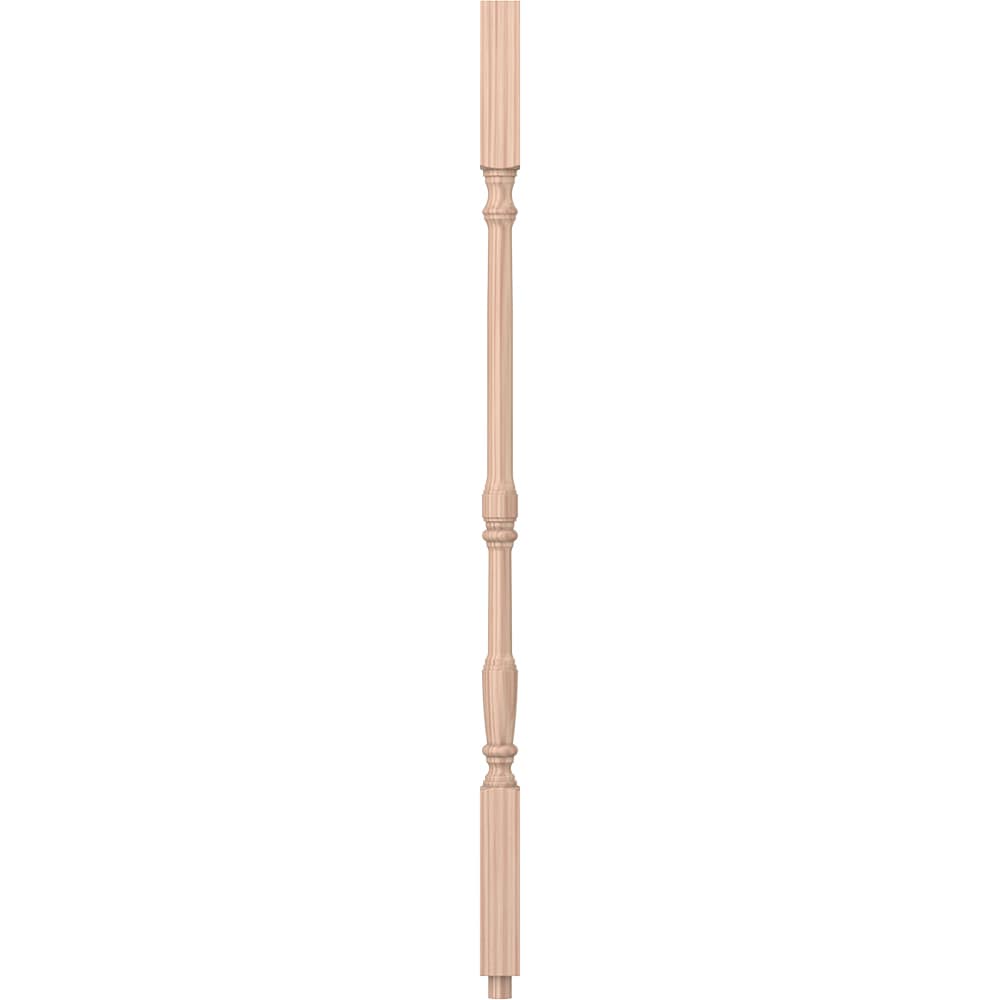L.J. Smith Stair Systems S-5067-B 31 31-in x 1.25-in Unfinished Beechwood Square Top Stair Baluster