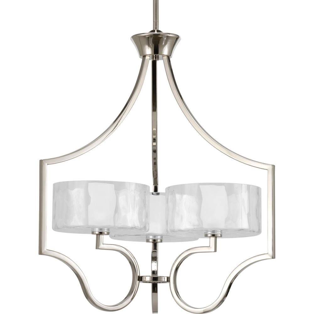 Progress Lighting Caress 9-Light Polished Nickel Modern/Contemporary Chandelier