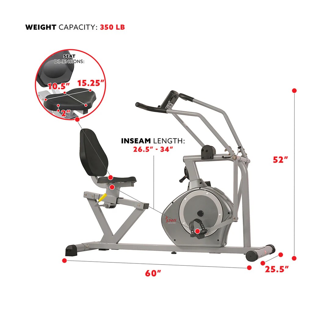 Sunny Health & Fitness SF-RB4708 Exercise-Bikes - View #4