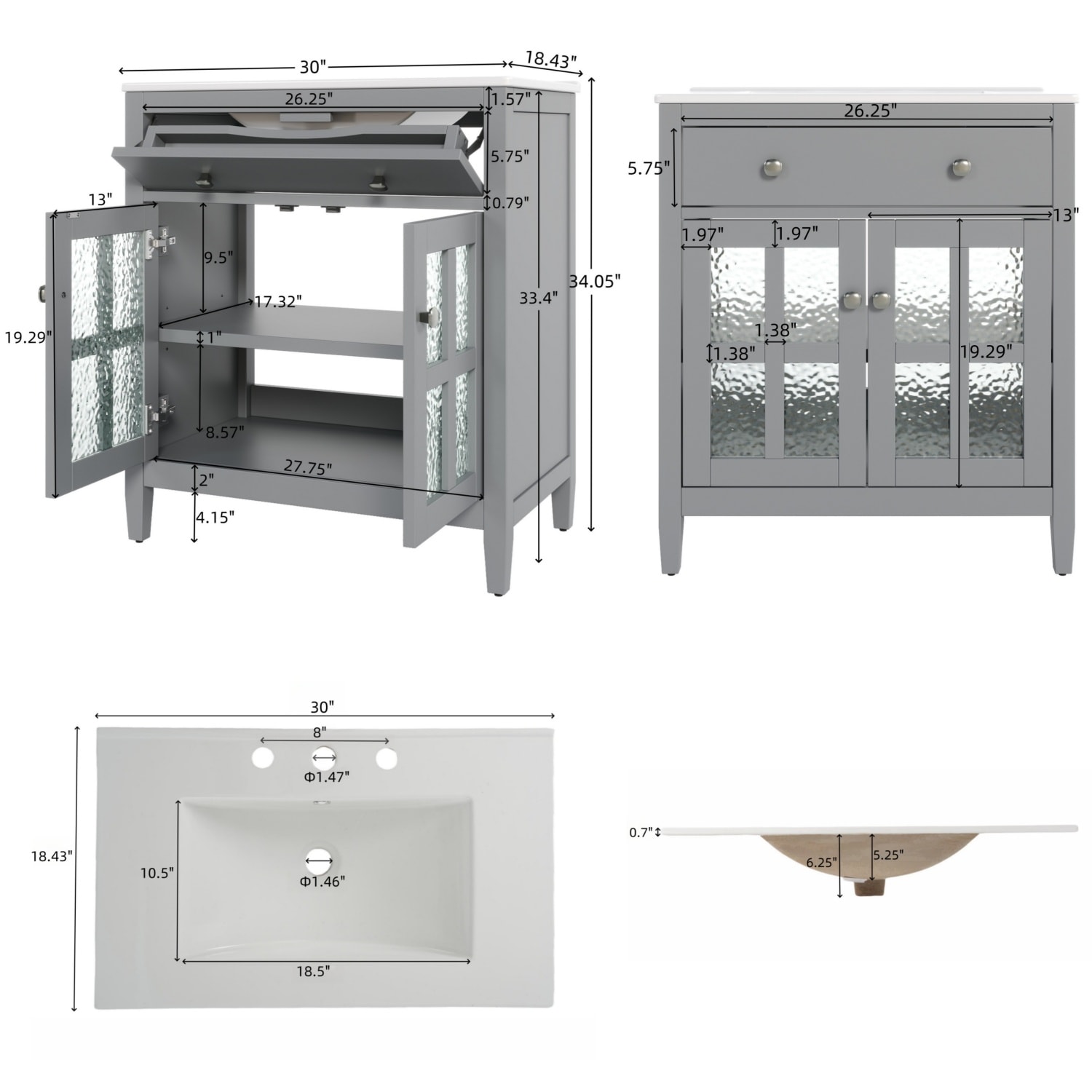 Vanityfus VF-NE-6250G Bath-Vanity-Combo - View #3