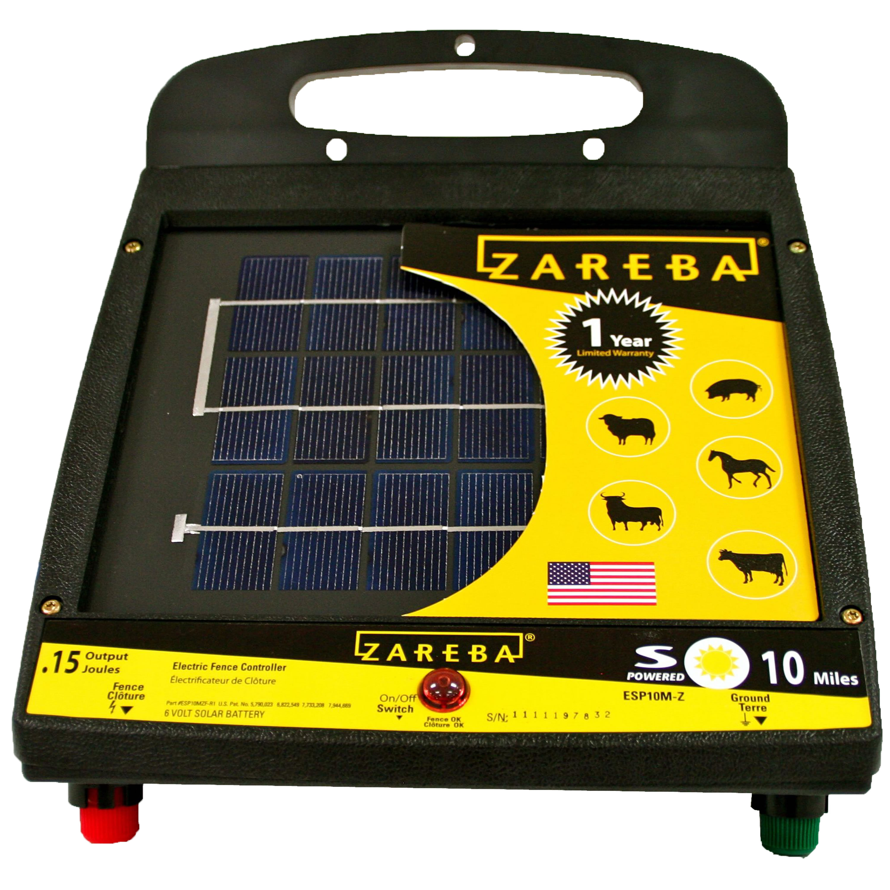Zareba Systems 10 Mile Solar Low Impedance Fence Charger in the Electric  Fence Chargers department at 
