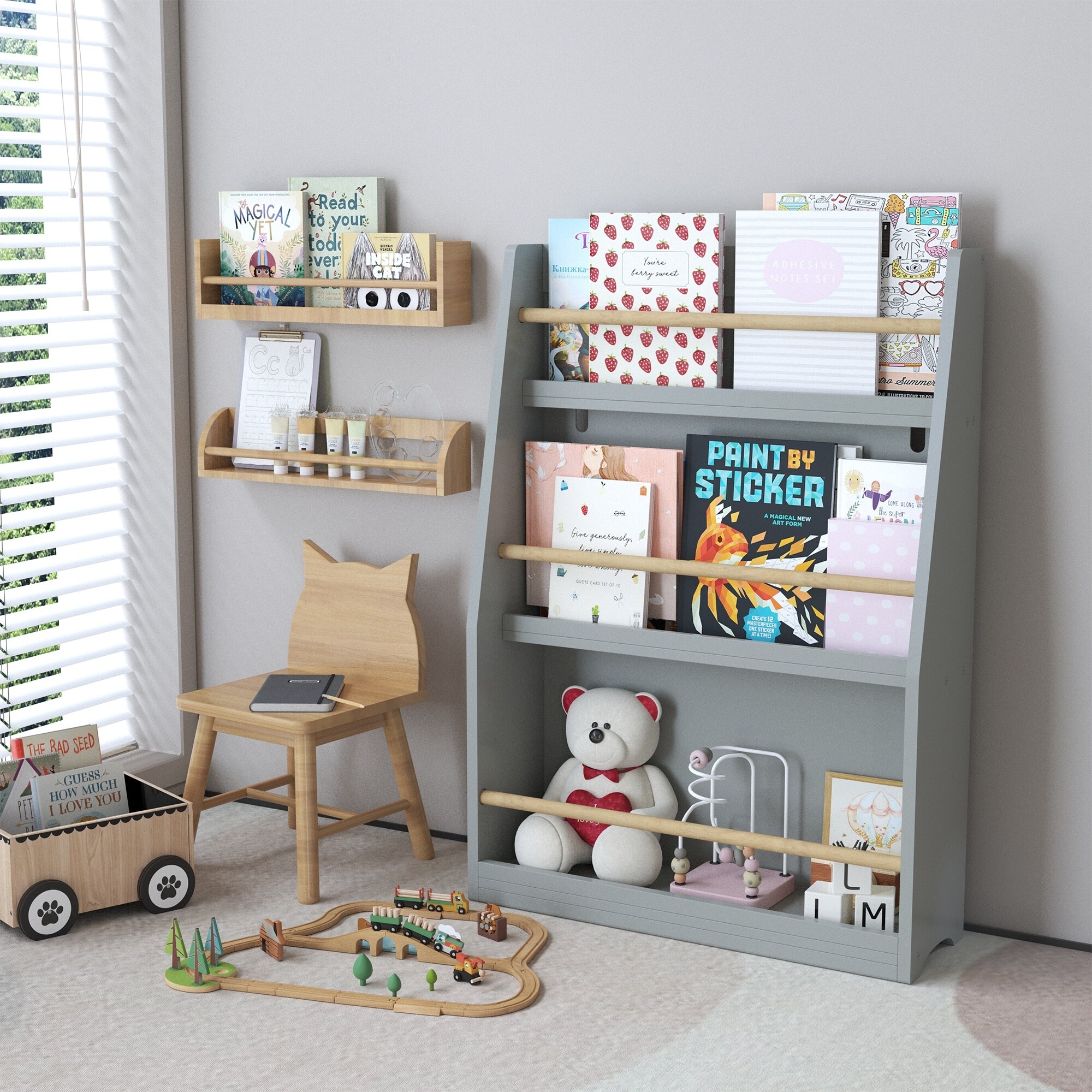 ToolCat LDSG-126-WS Kids-Bookcases - View #11