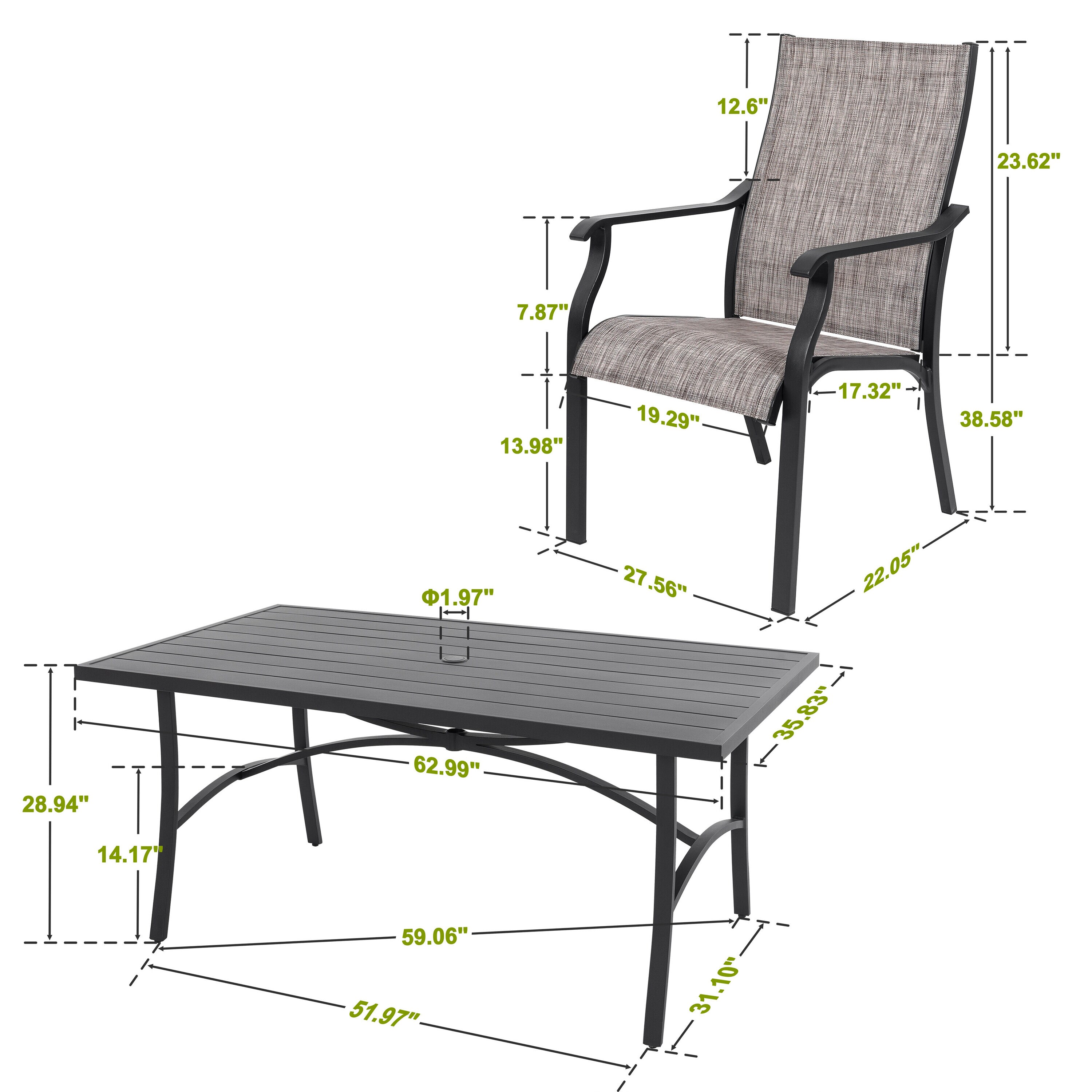 Nuu Garden SSD101-01 Patio-Dining-Sets - View #9