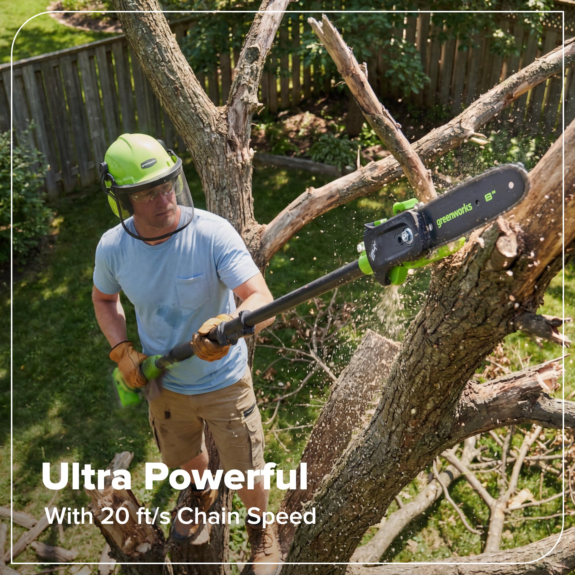 Greenworks CKP02200 Cordless-Pole-Saw - View #5