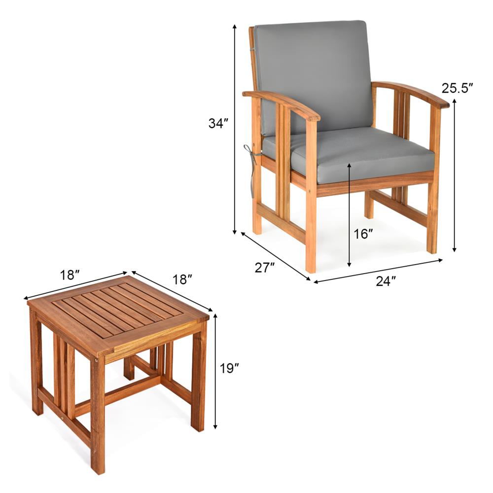 Costway HW63885GR Sofas-Loveseats - View #12