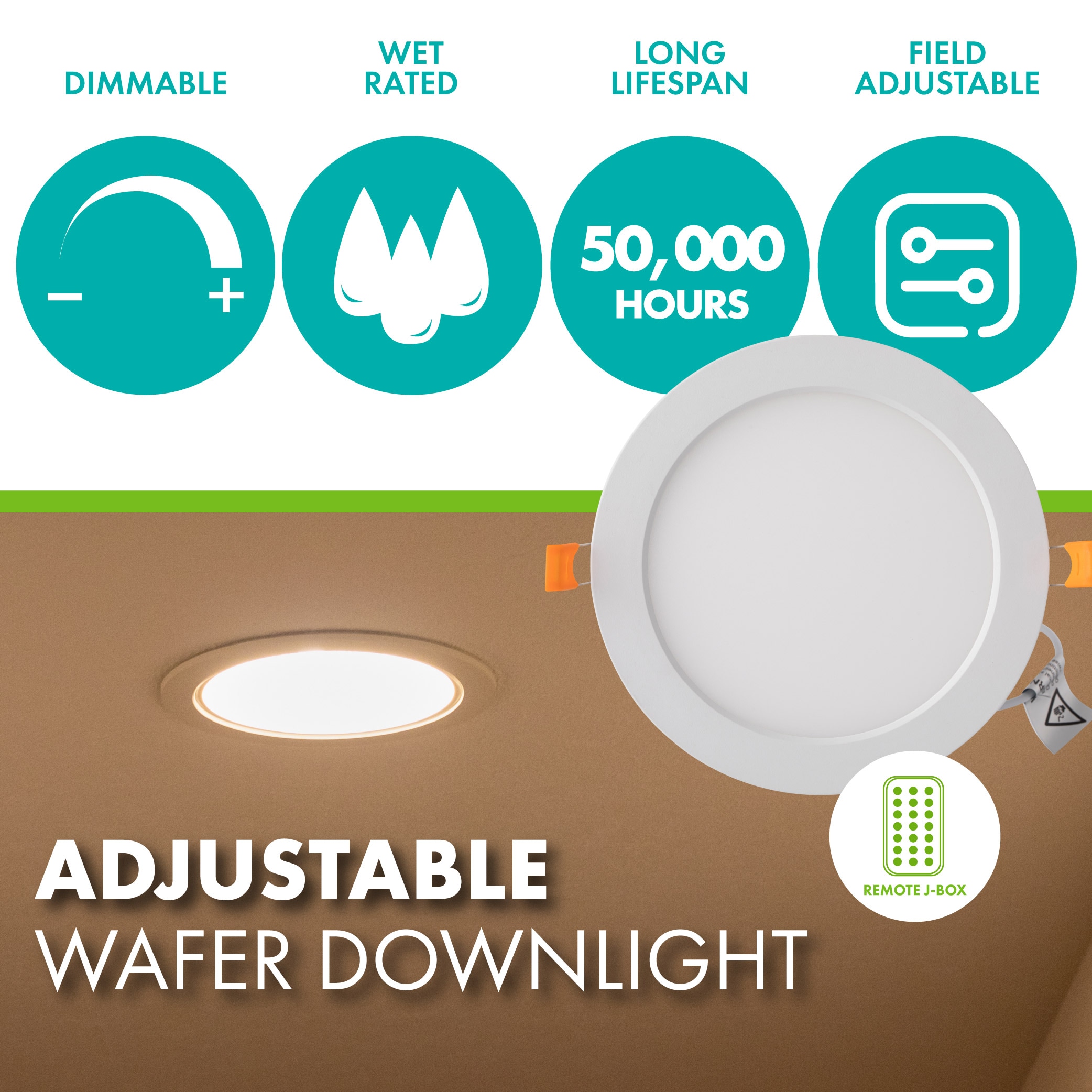 Simply Conserve L12DLR62750DADJ4PK Led-Retrofit-Downlight - View #3