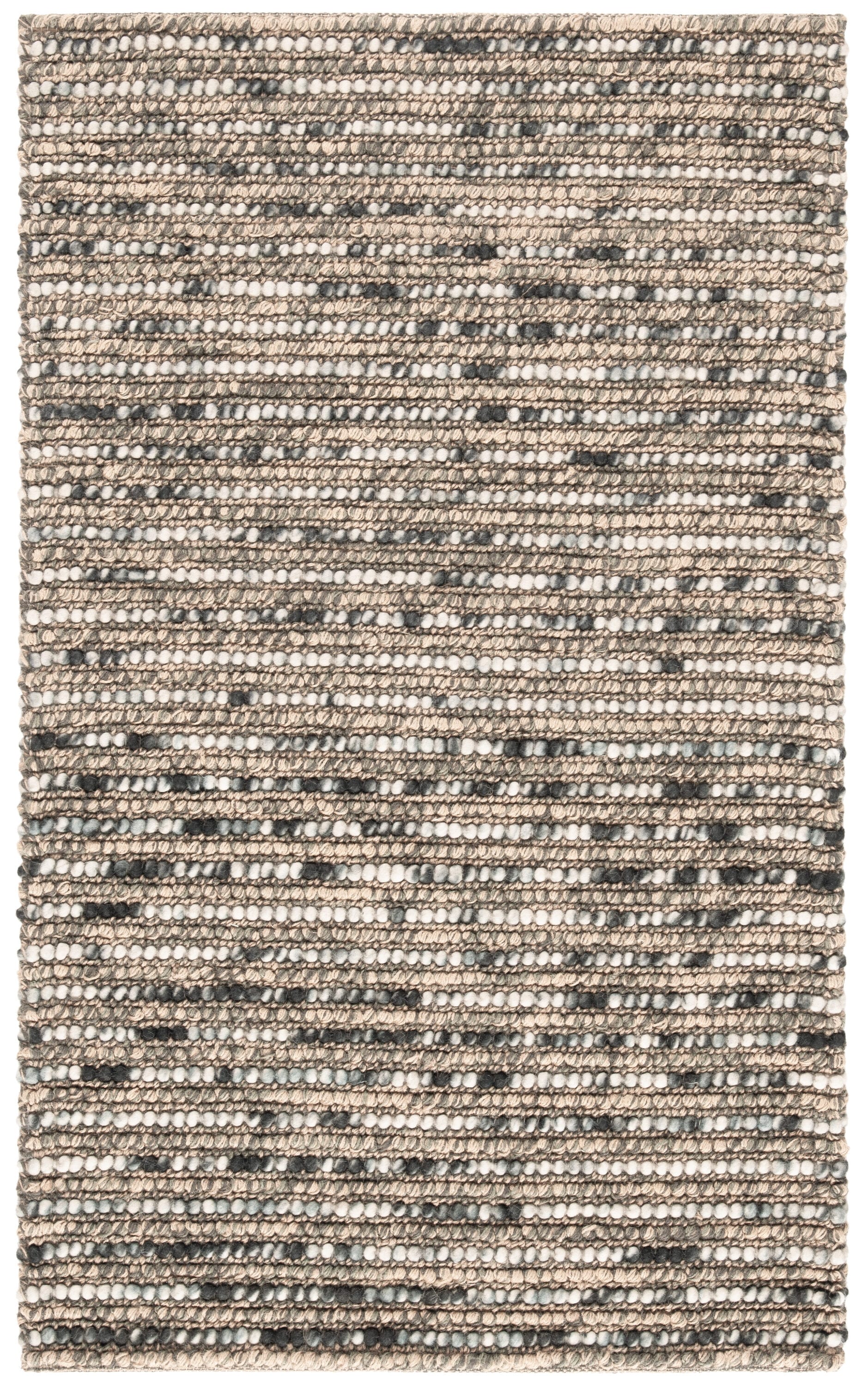 Hand-Knotted Blue Multi Wool Bohemian Area Rug, 3' x 5'