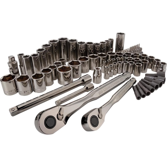 121 Piece Mechanics Tool Set 3/8 Home Mechanics Repair Tool Kit Metric Socket Wrench Auto Repair Tool Heavy Duty Storage Case 