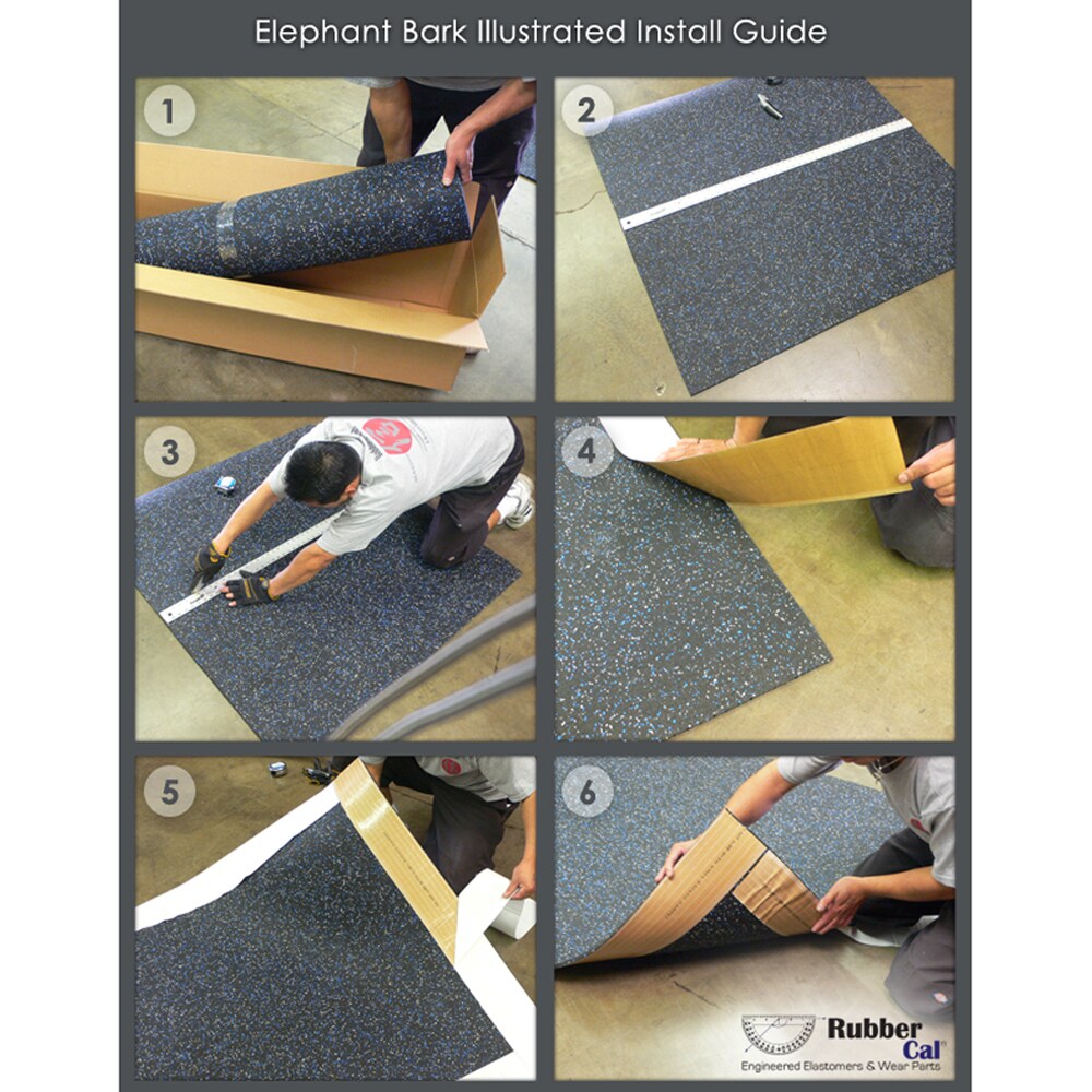 Rubber-Cal Diamond Plate 4 ft. x 10 ft. Black Rubber Flooring (40 sq. ft.)  03-206-W100-10 - The Home Depot