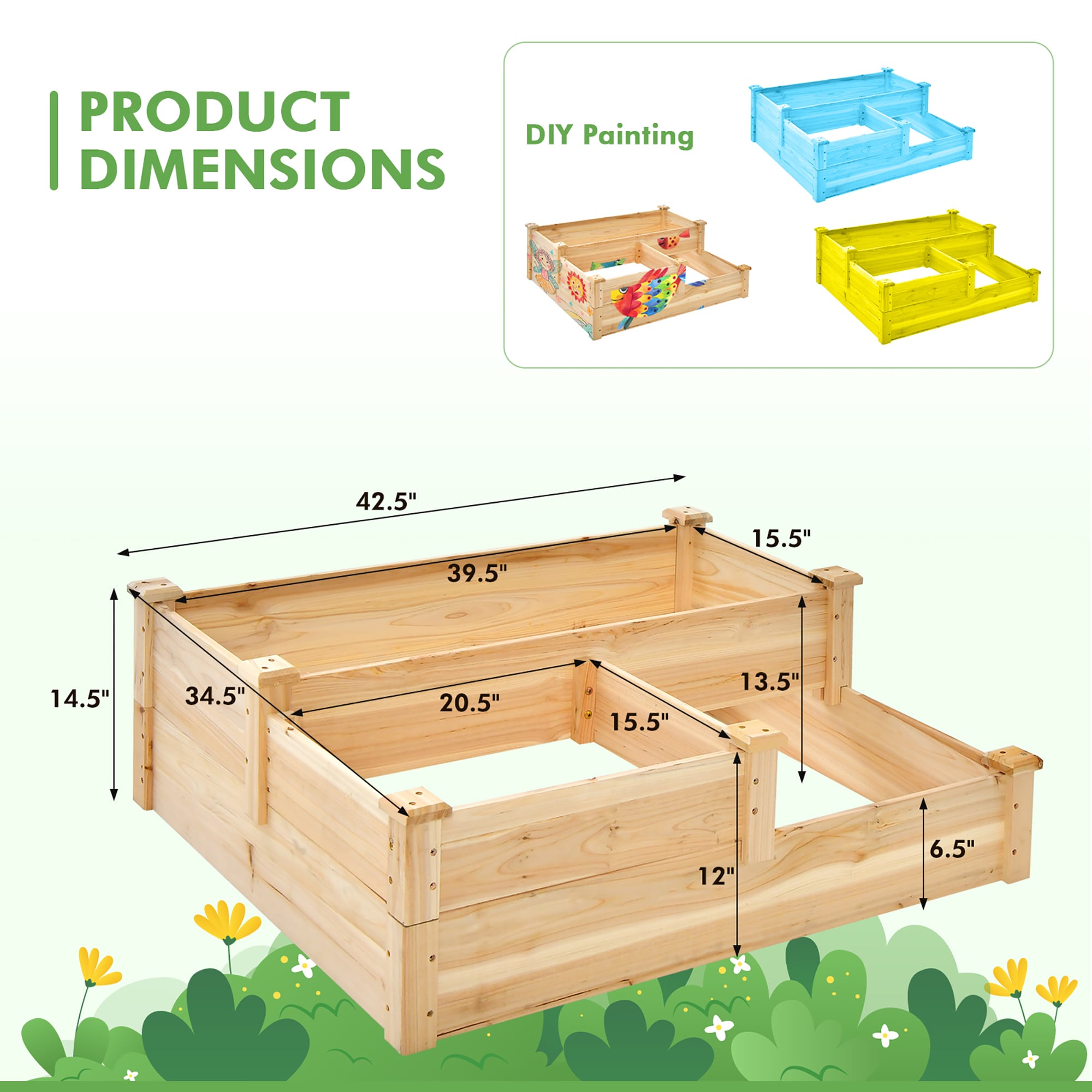 Costway LWS00551 Raised-Garden-Beds - View #2