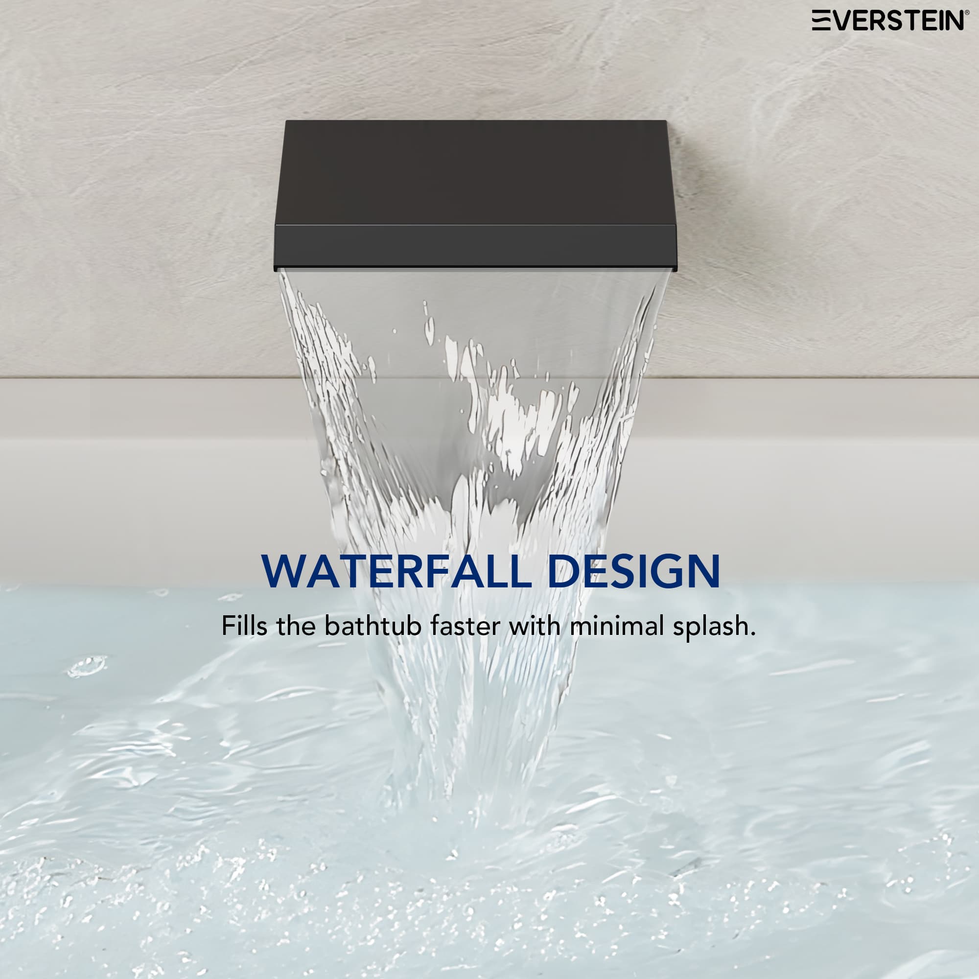EVERSTEIN SFS-1111-BK Roman-Tub-Faucets - View #5