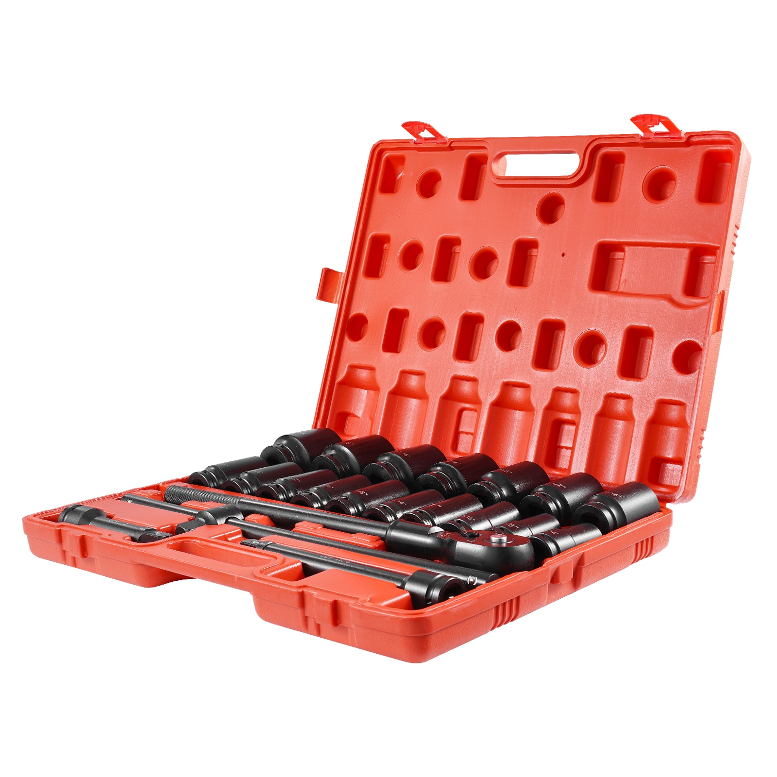 GIVIMO 3-4-in Drive 22-pc Deep Impact SAE Socket Set 7-8-in to 2-in 6-Point Chrome Vanadium With Adapters And Ratchet Handle Socket Set #LW018GIVSS008-N